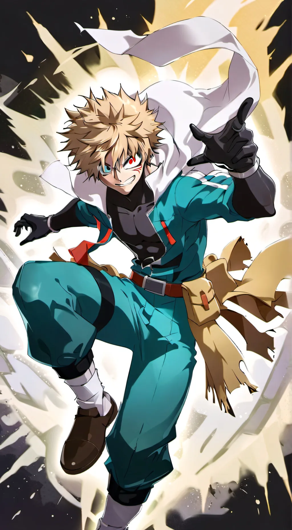 ai character: Katsuki Bakugo background