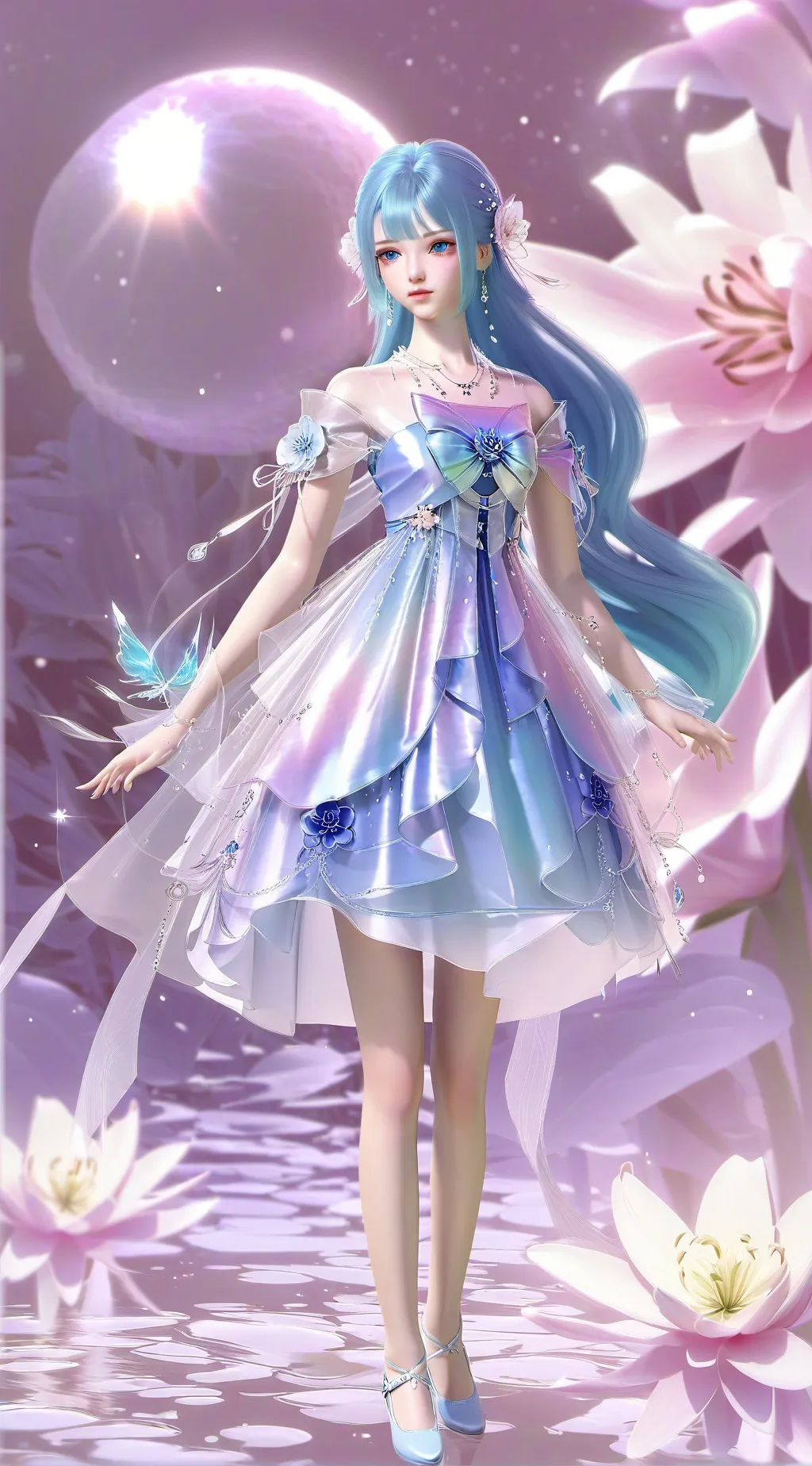 ai character: °Ellie Floral° background