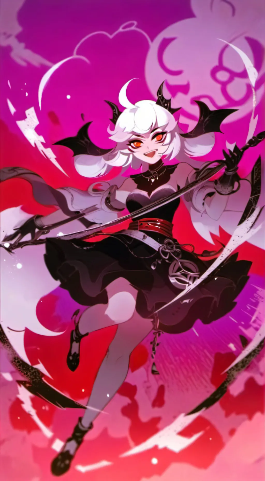 ai character: Angel dust human  background