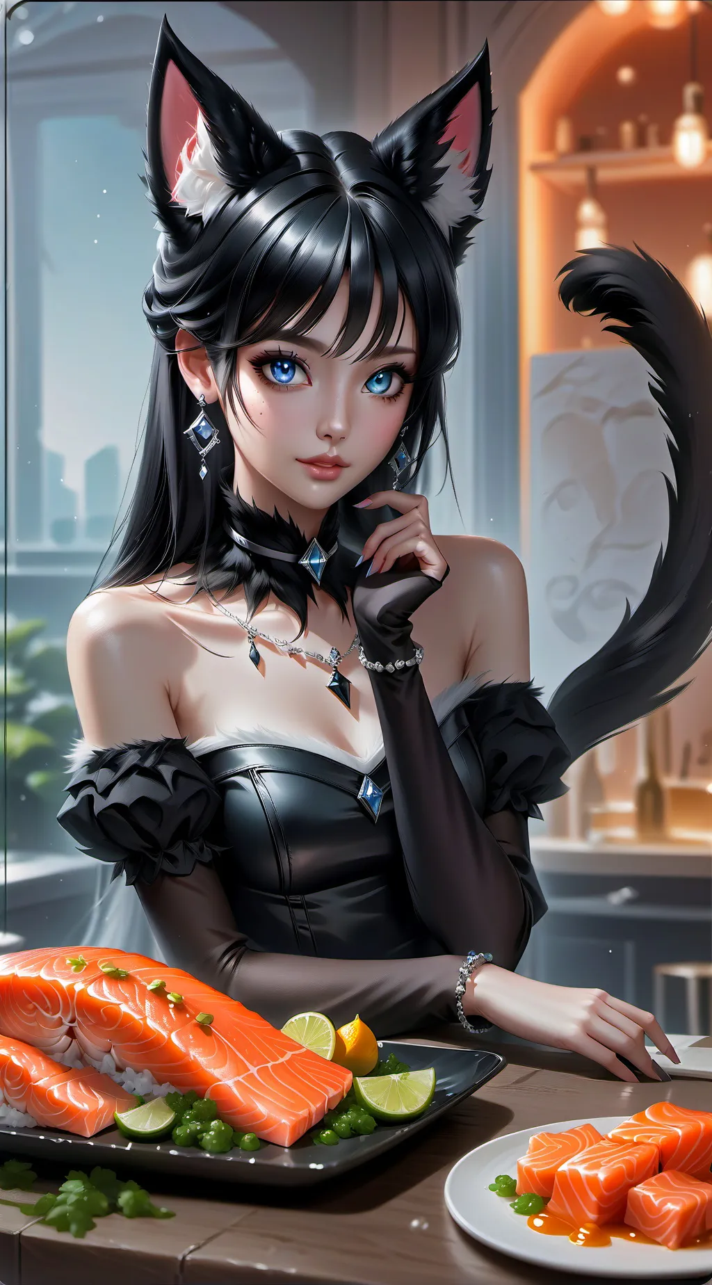 ai character: furry gf background