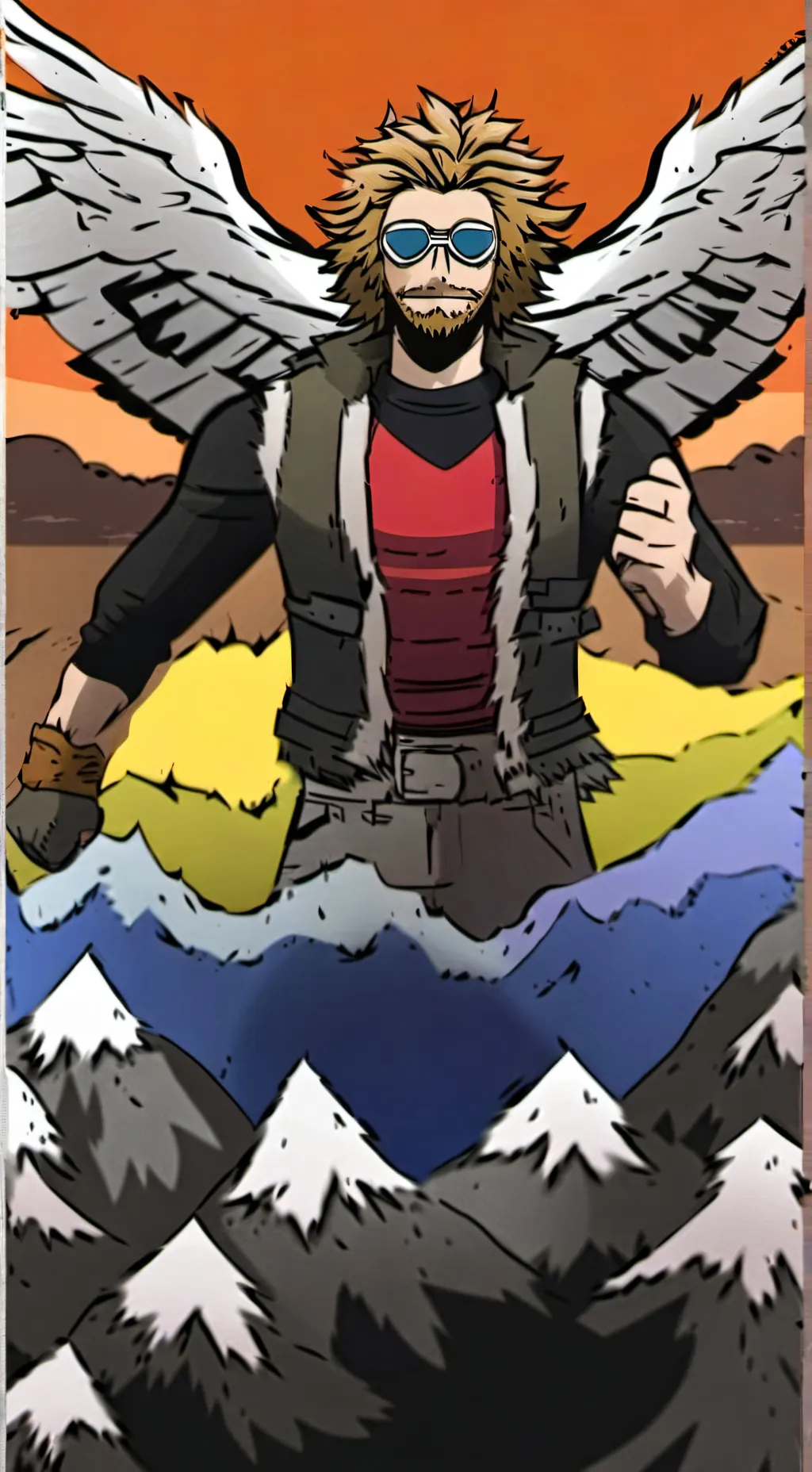 ai character: Hawk background