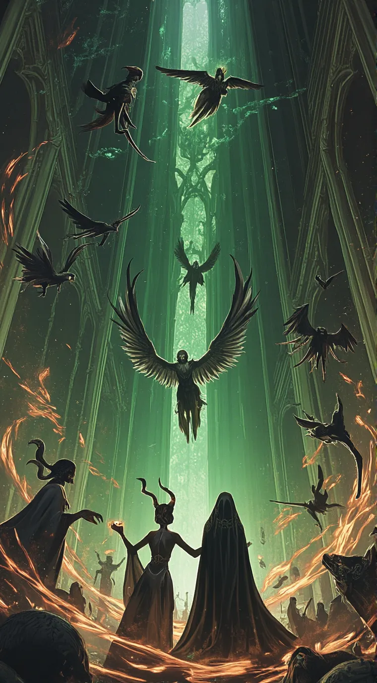 ai character: El infierno background