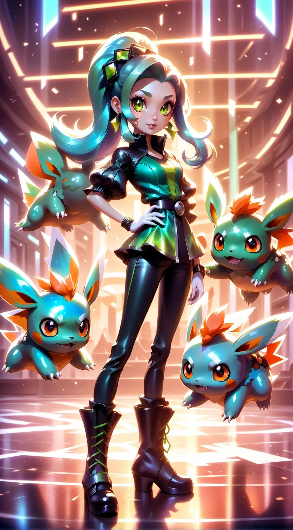 ai character: Pokemon Performer background