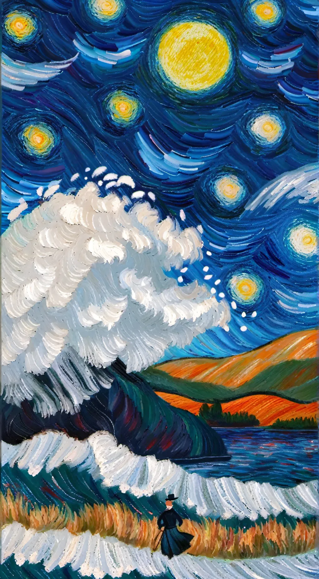 ai character: one piece  background