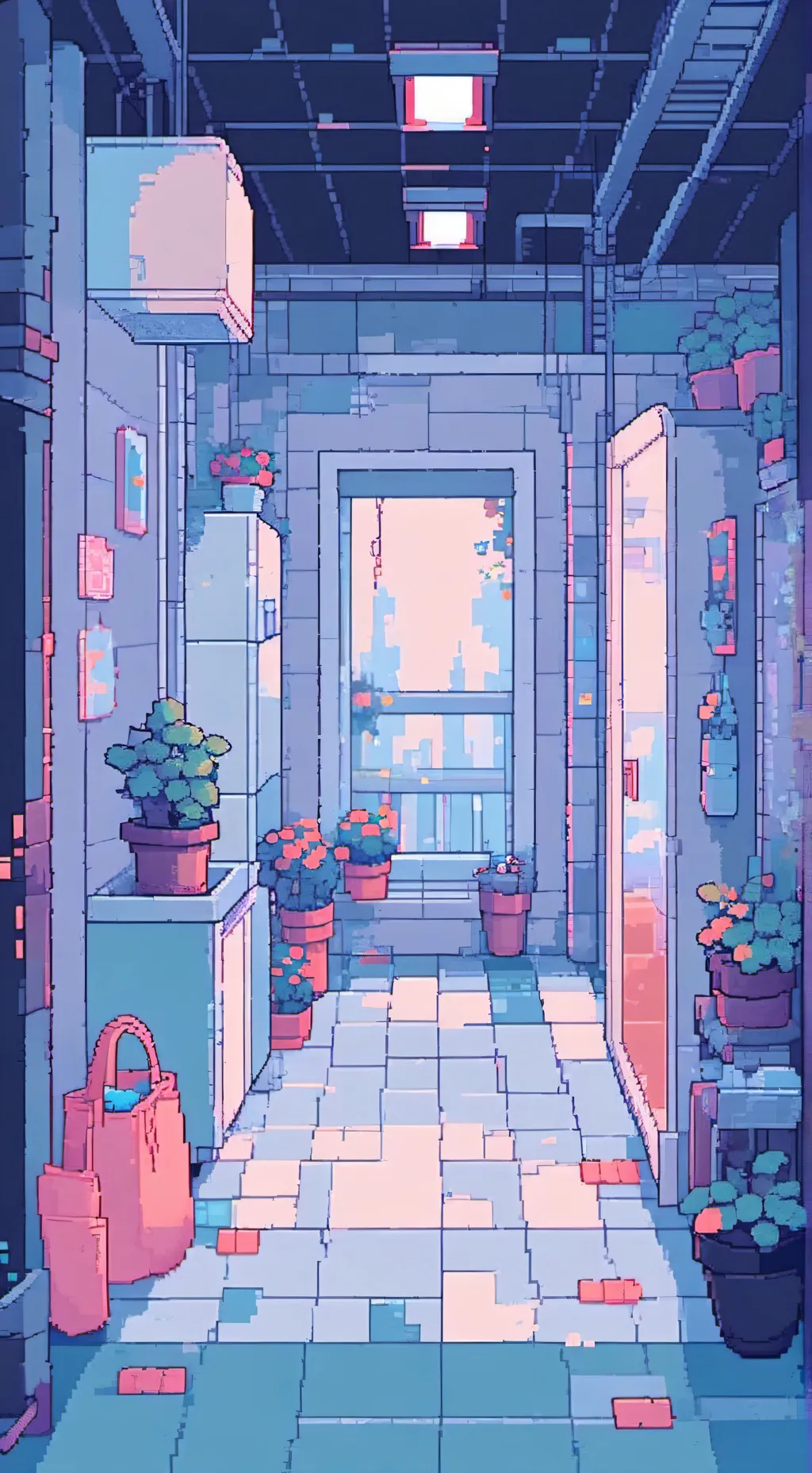 ai character: walking in ohio background