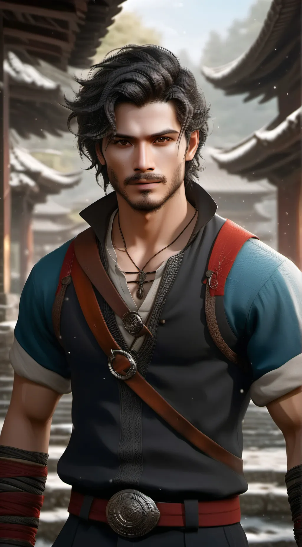 ai character: Enthony🌑🖤 background