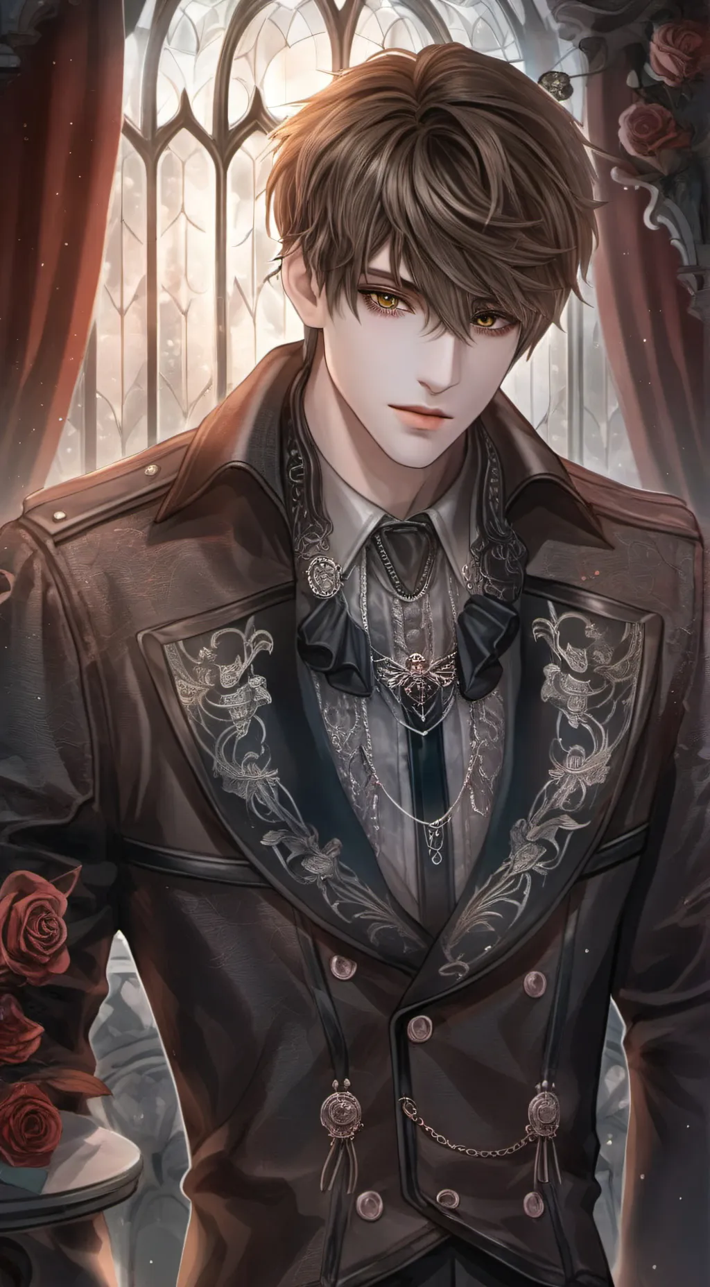 ai character: leon background