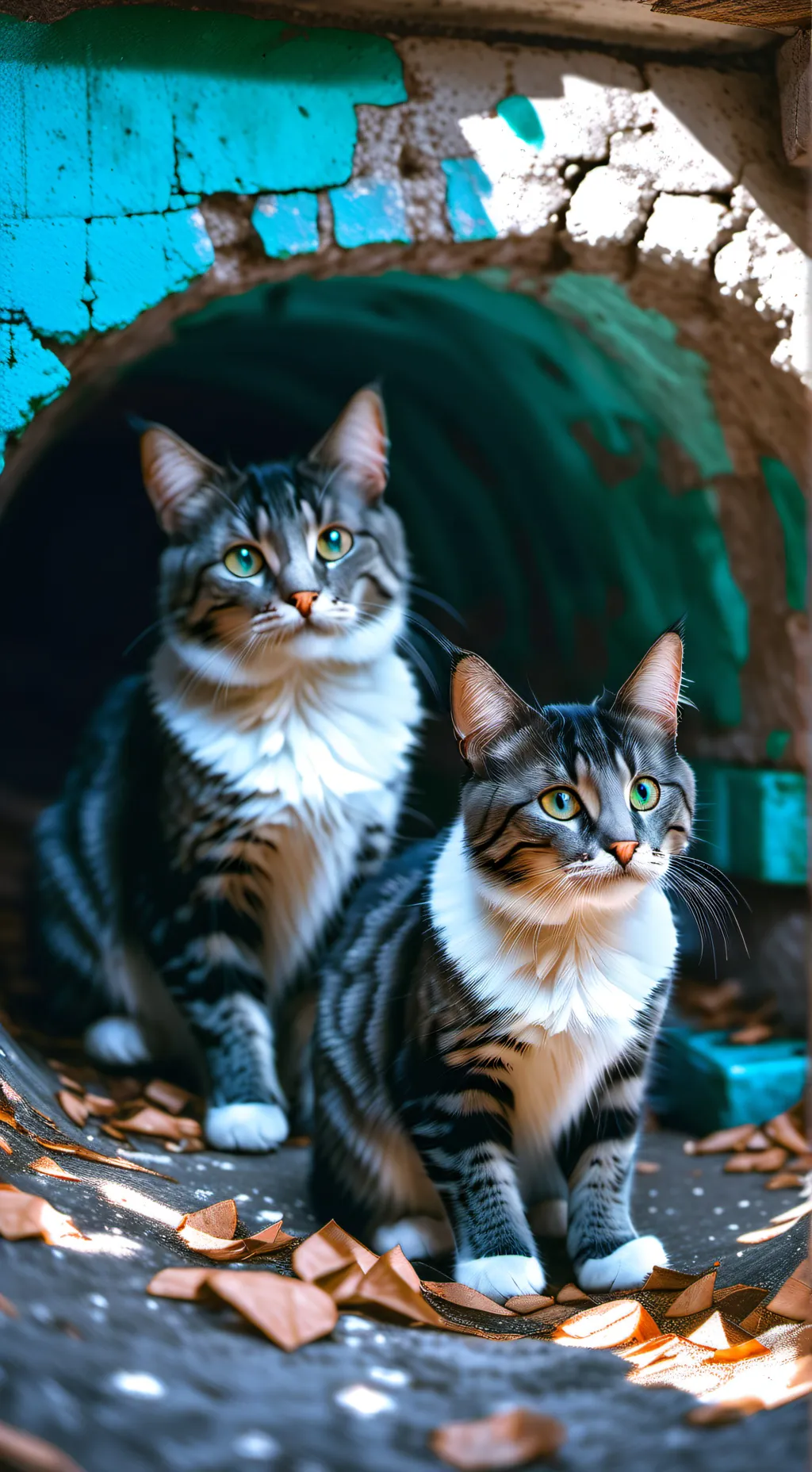 ai character: Family de gatos background