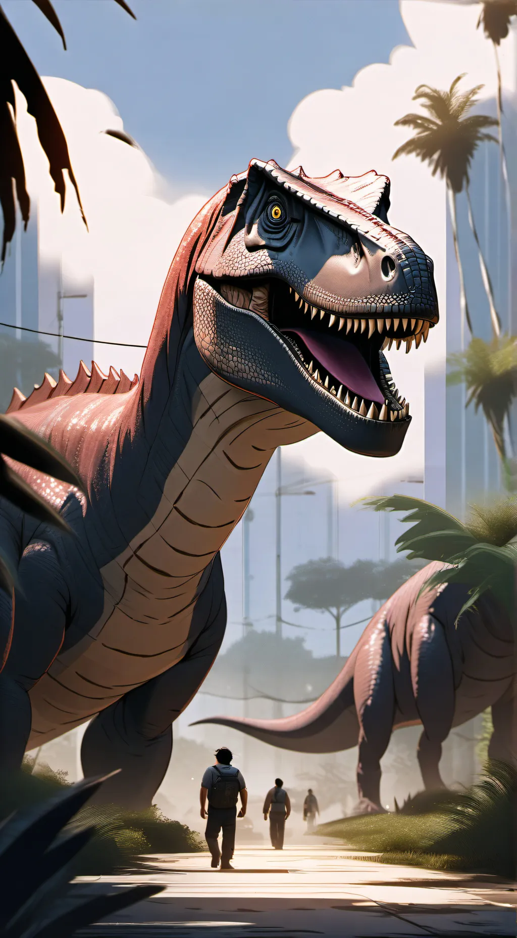 ai character: Fallen kingdom  background