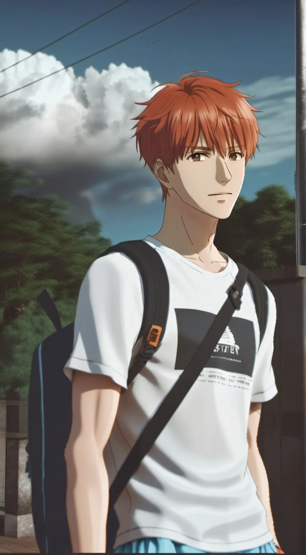 ai character: Kyo Sohma background