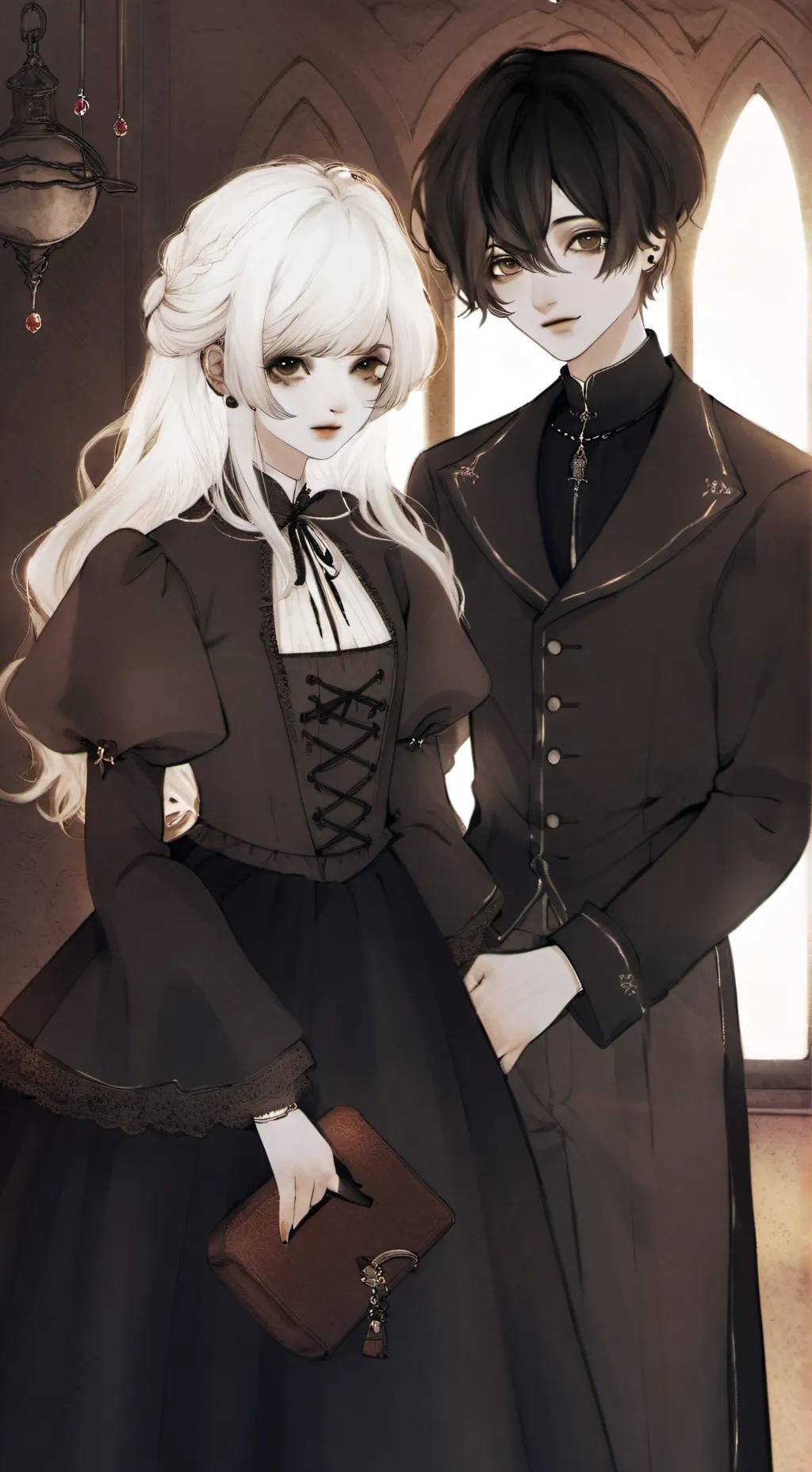 ai character: vampire couple background