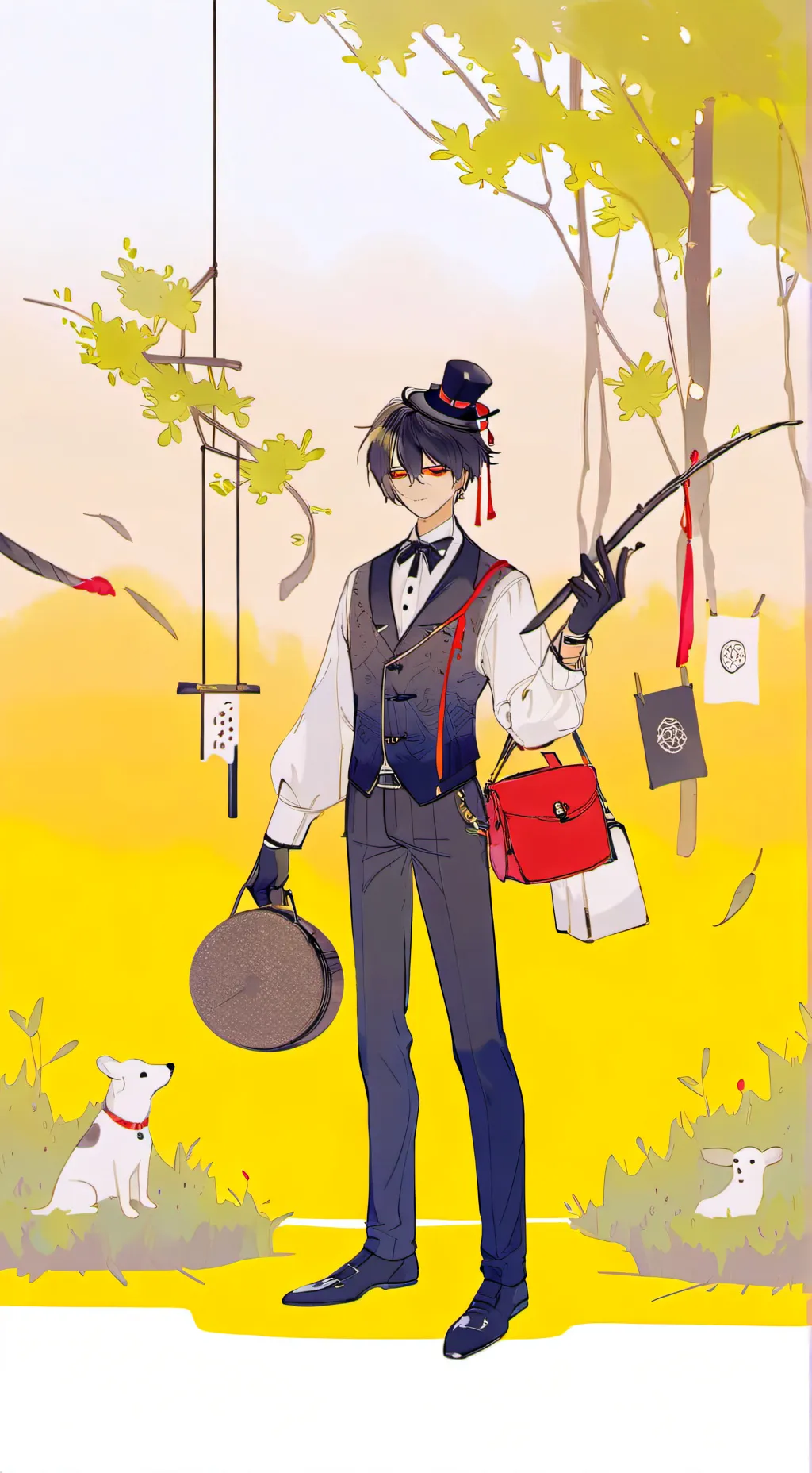 ai character: puppeteer background