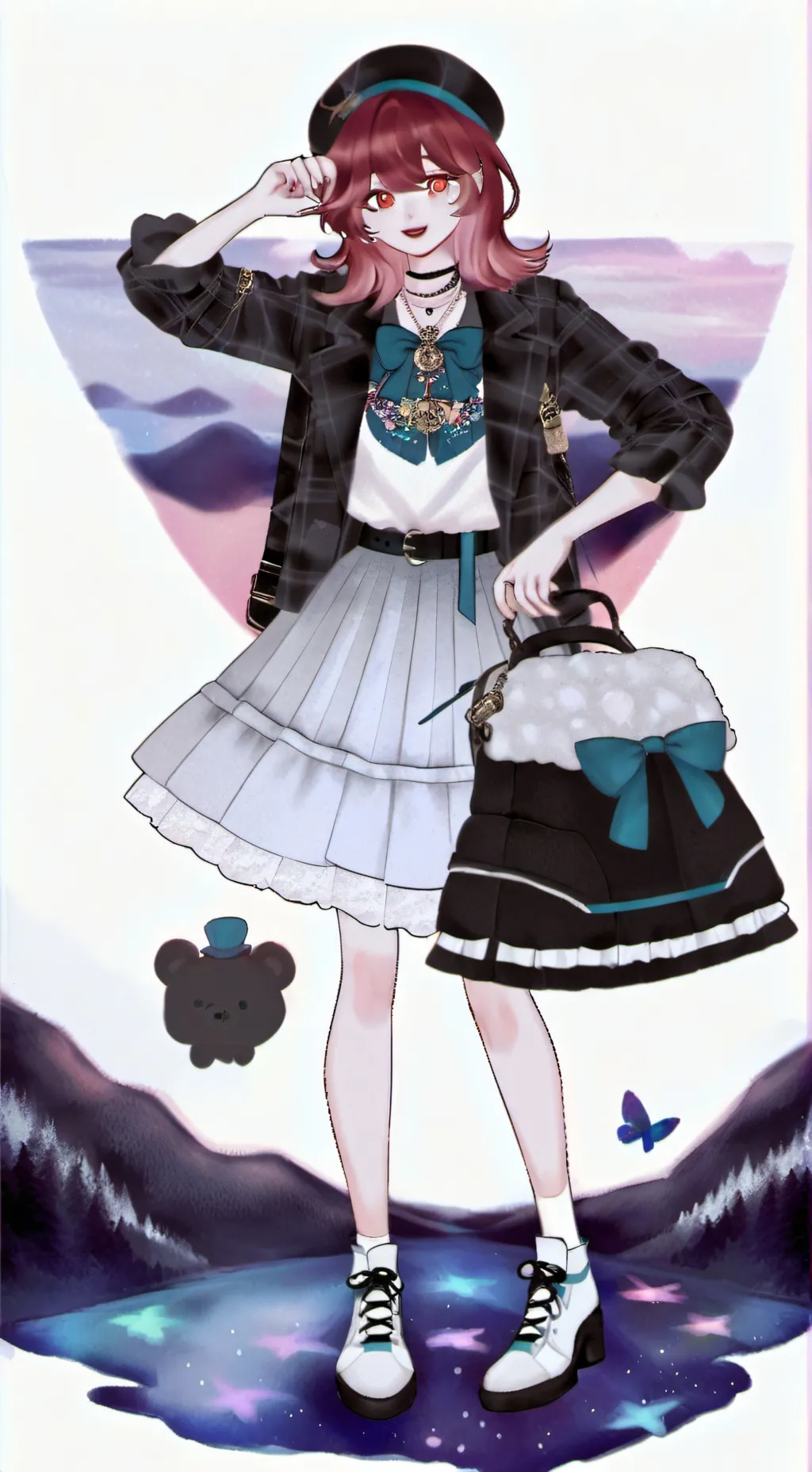 ai character: ruby background