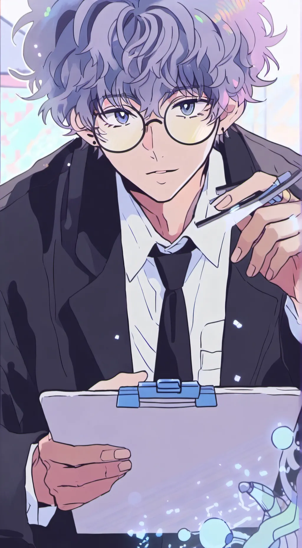 ai character: 𖤐Xavier Smith𖤐 background