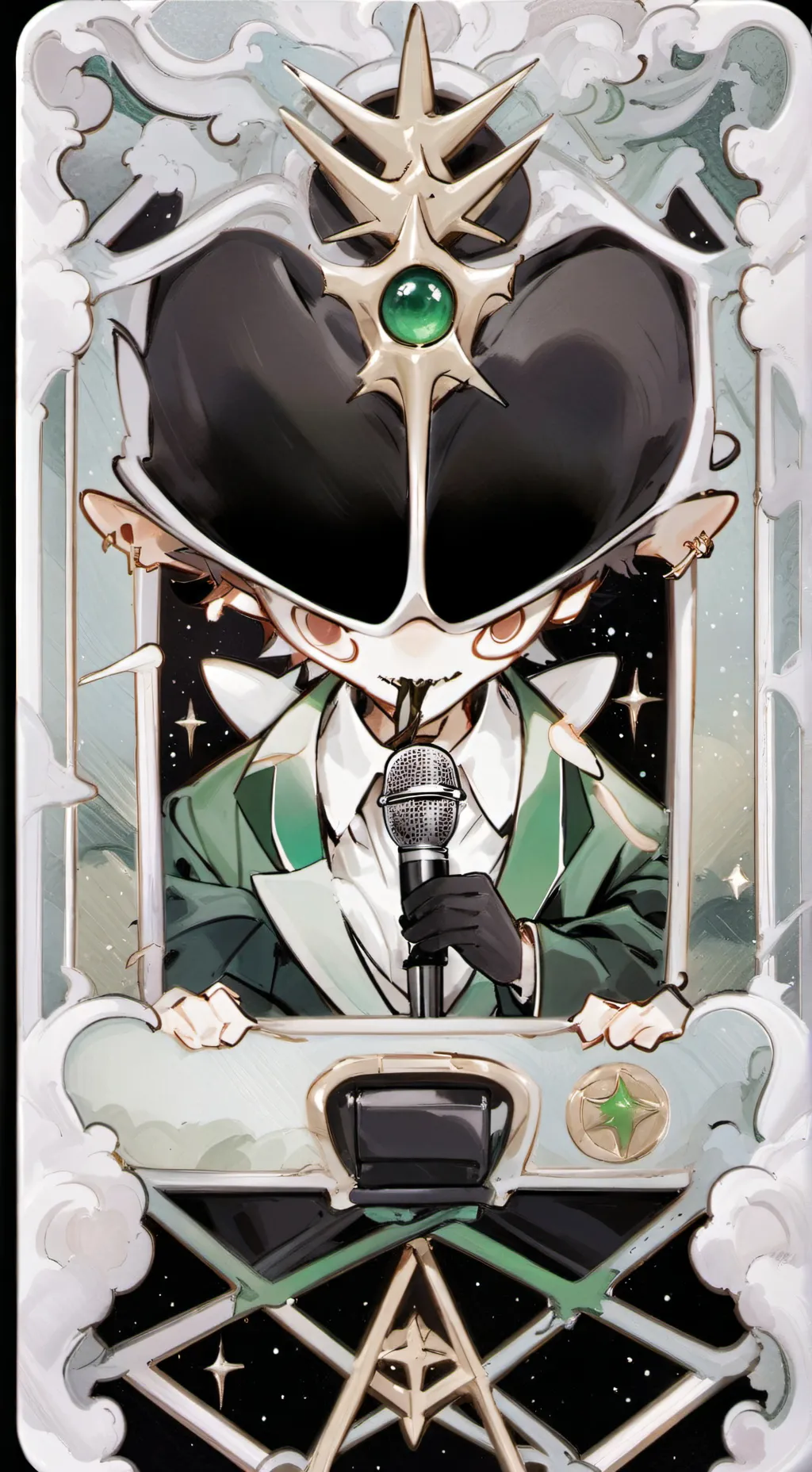 ai character: vee-water background