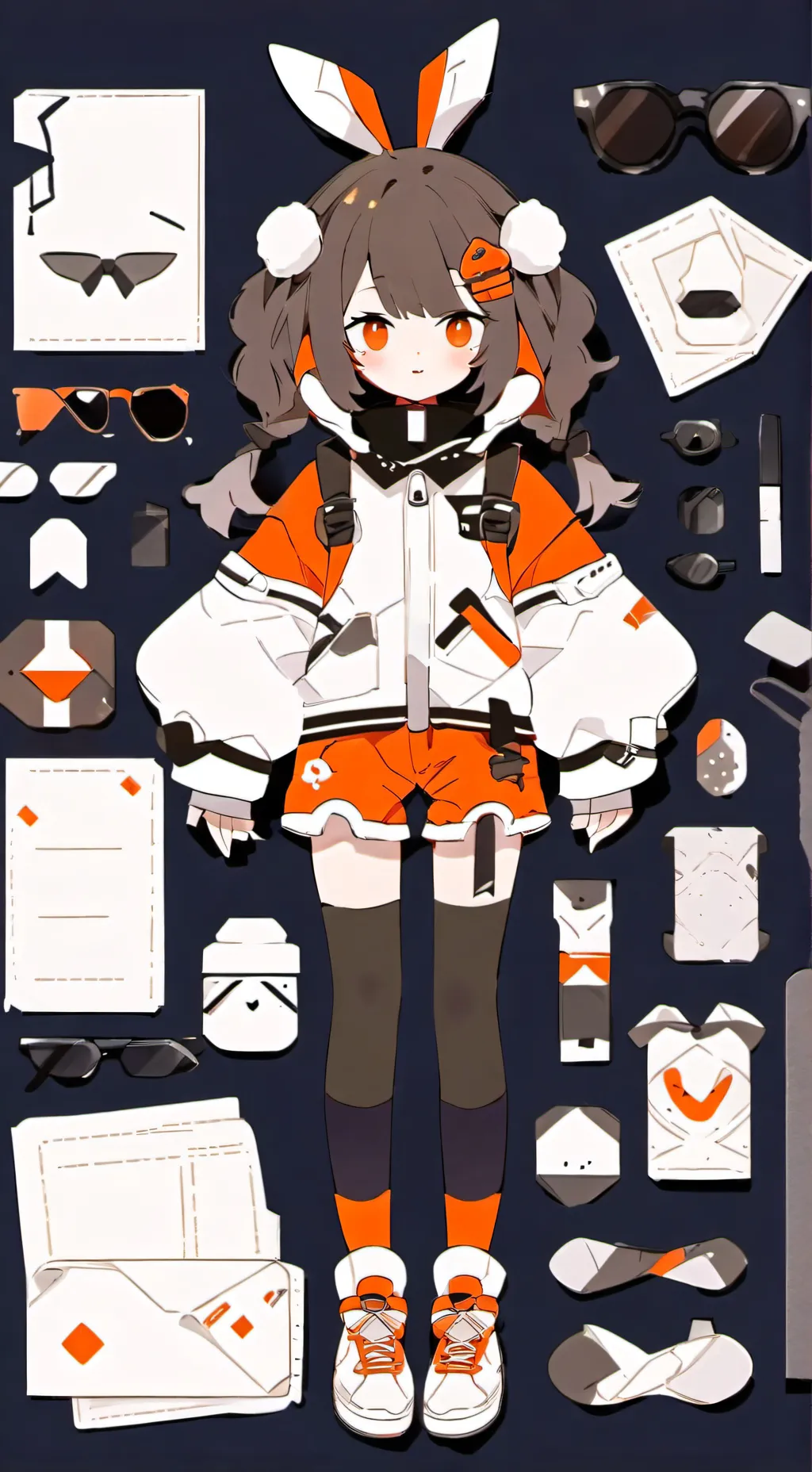 ai character: amber background