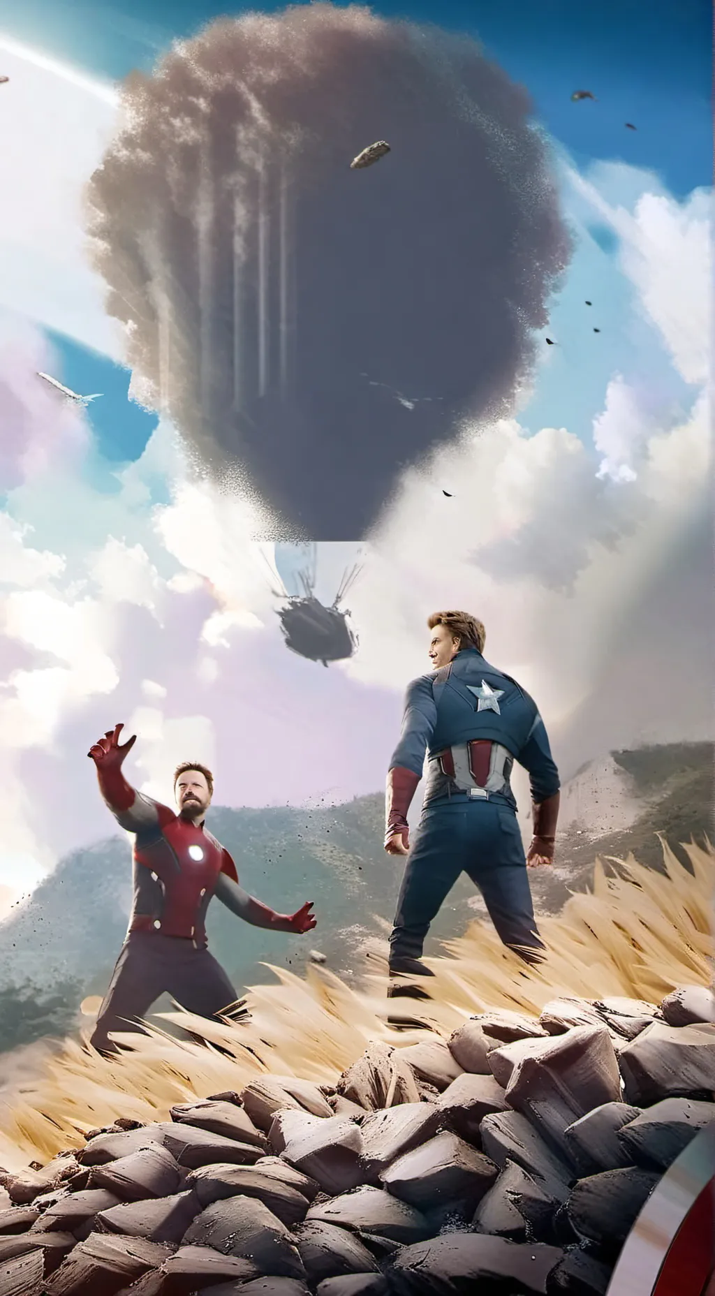 ai character: avengers background