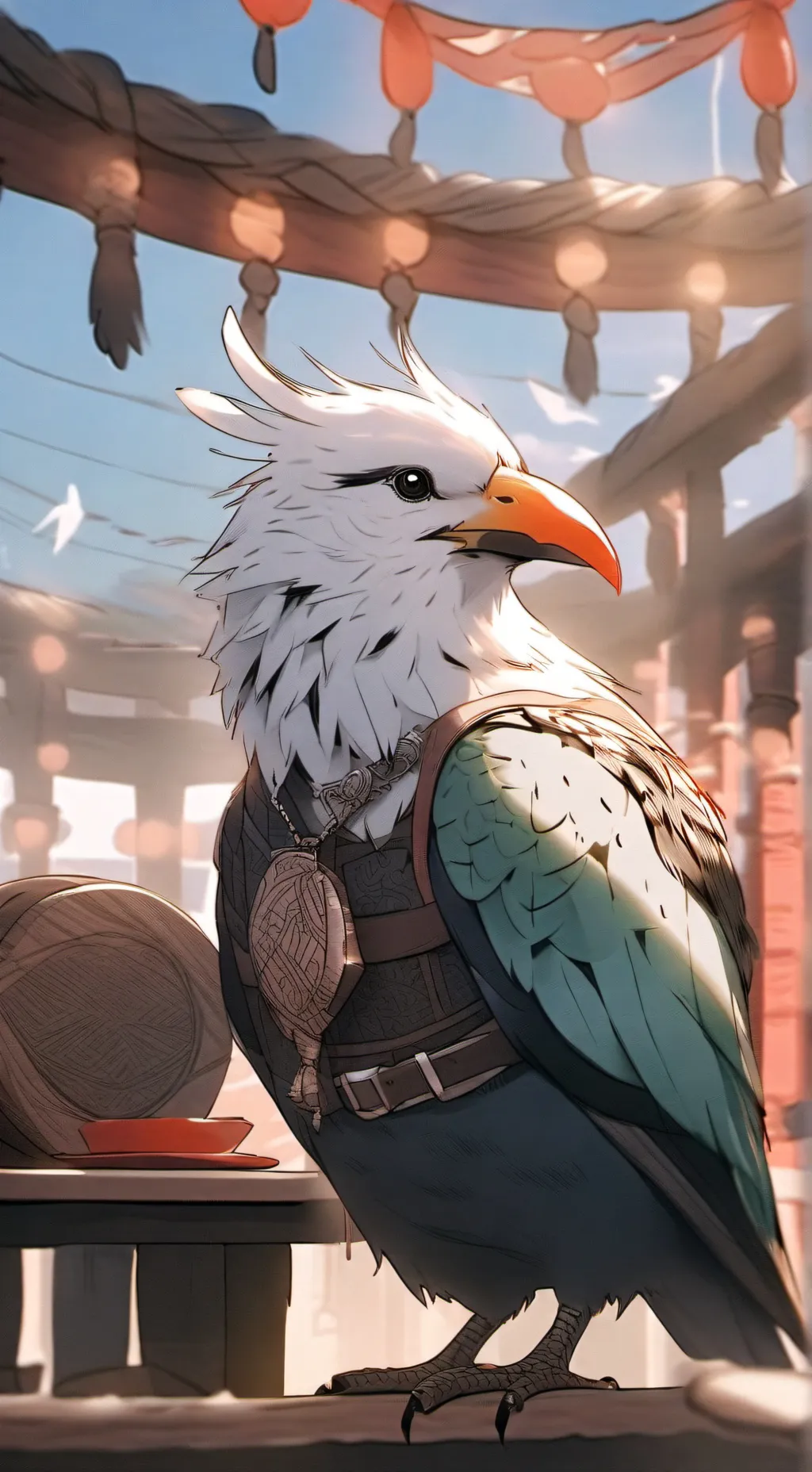 ai character: Viking voucher background