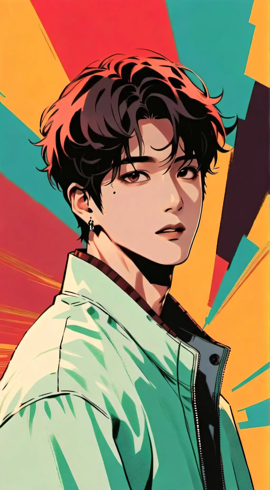 ai character: han jisung  background