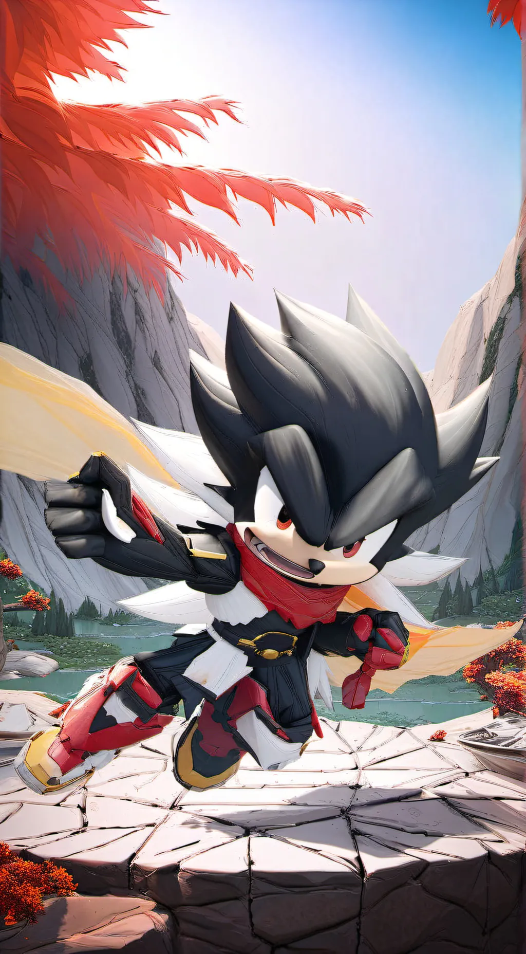 ai character: shadow background