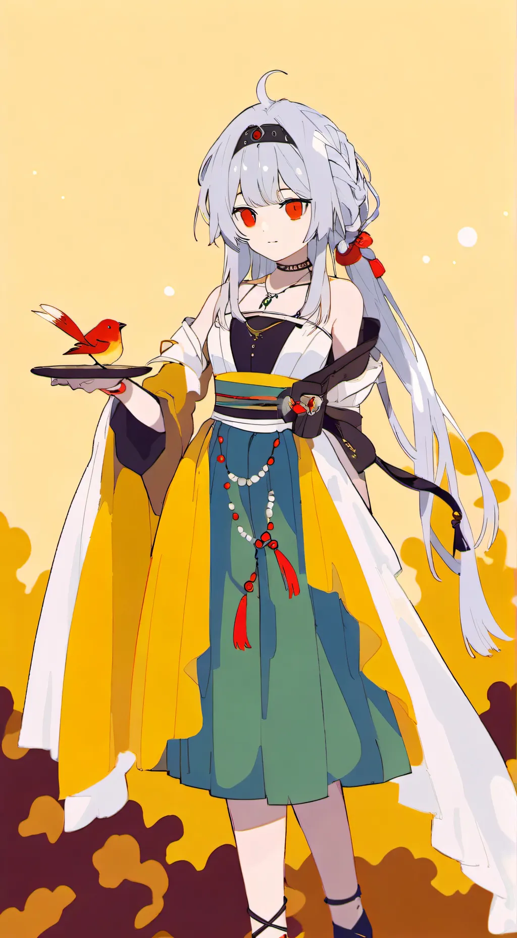 ai character: Yuna Featherweight background