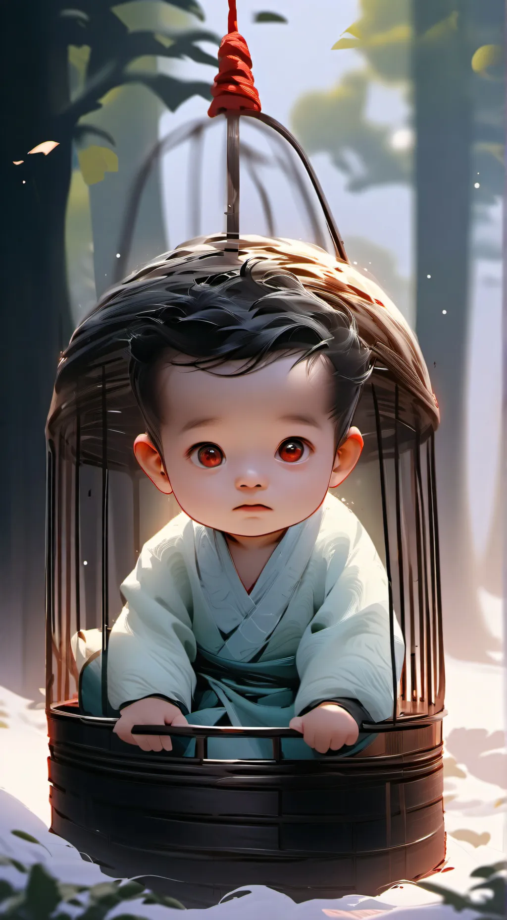 ai character: mhaadoption center background