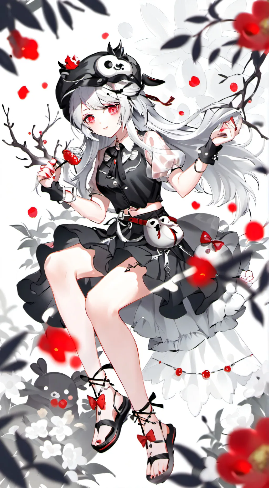 ai character: amber background