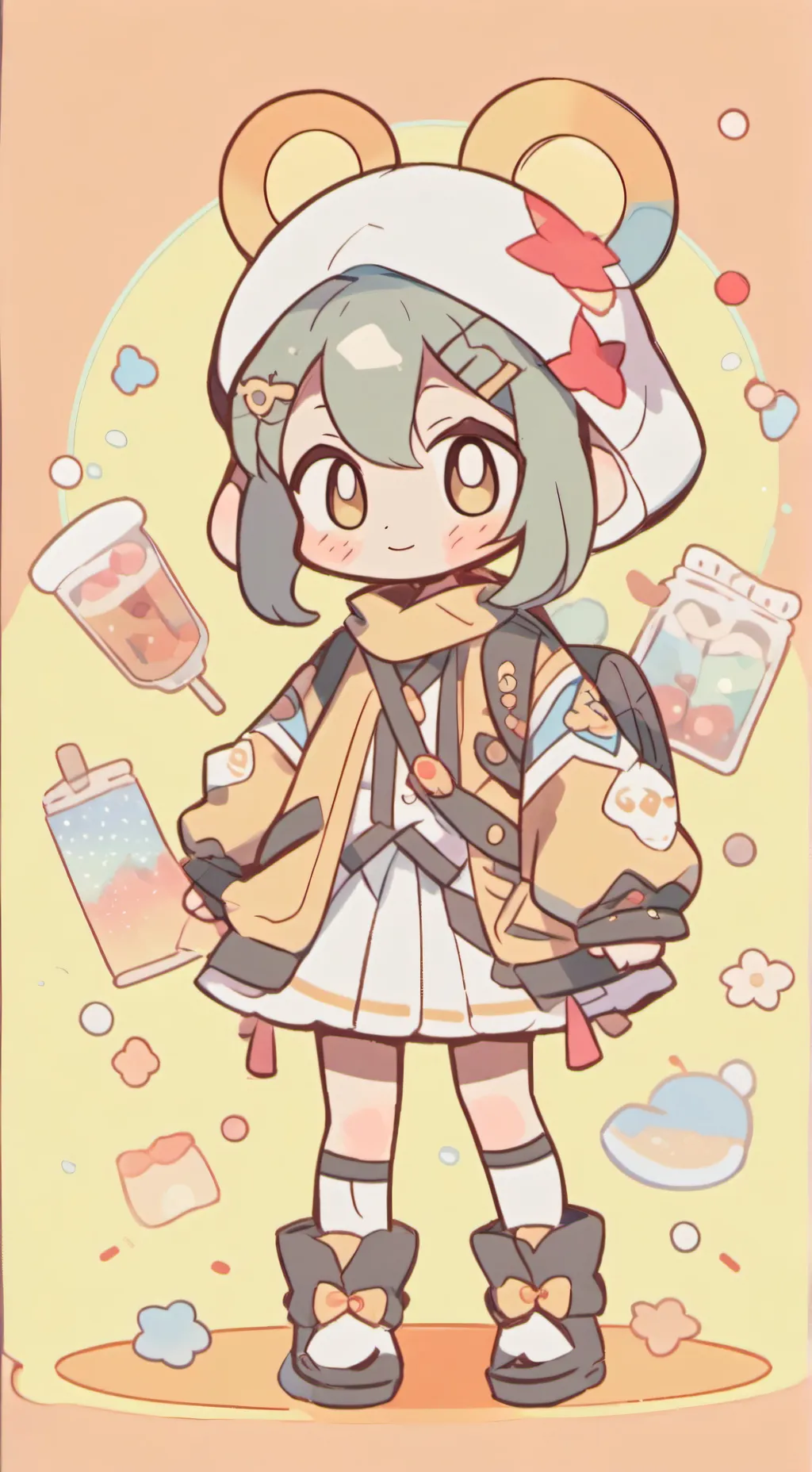 ai character: Sprunki + Heat 🤨 background