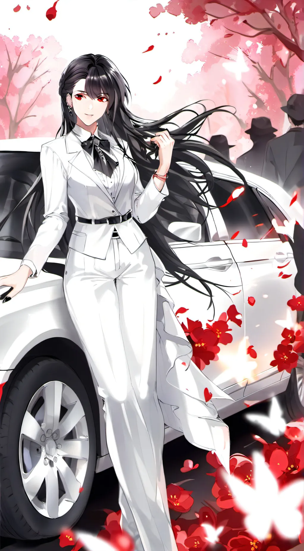 ai character: Crystal White background