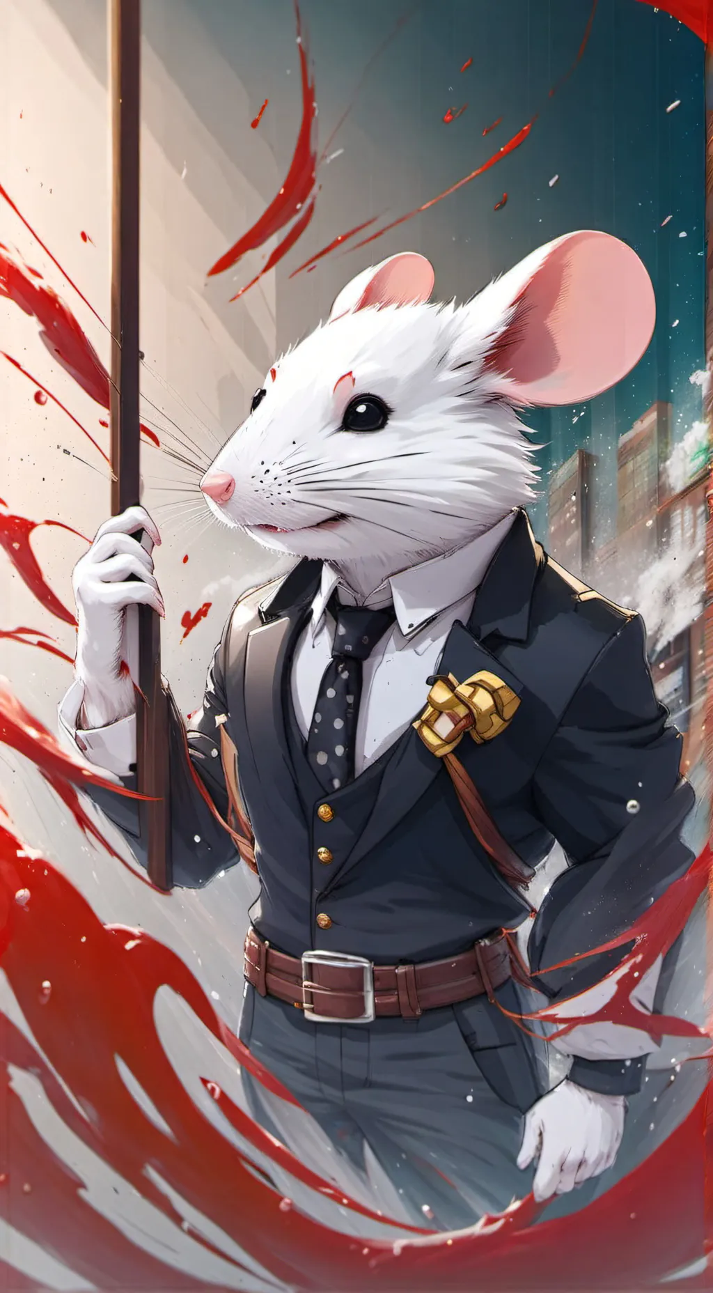 ai character: Principal nezu background