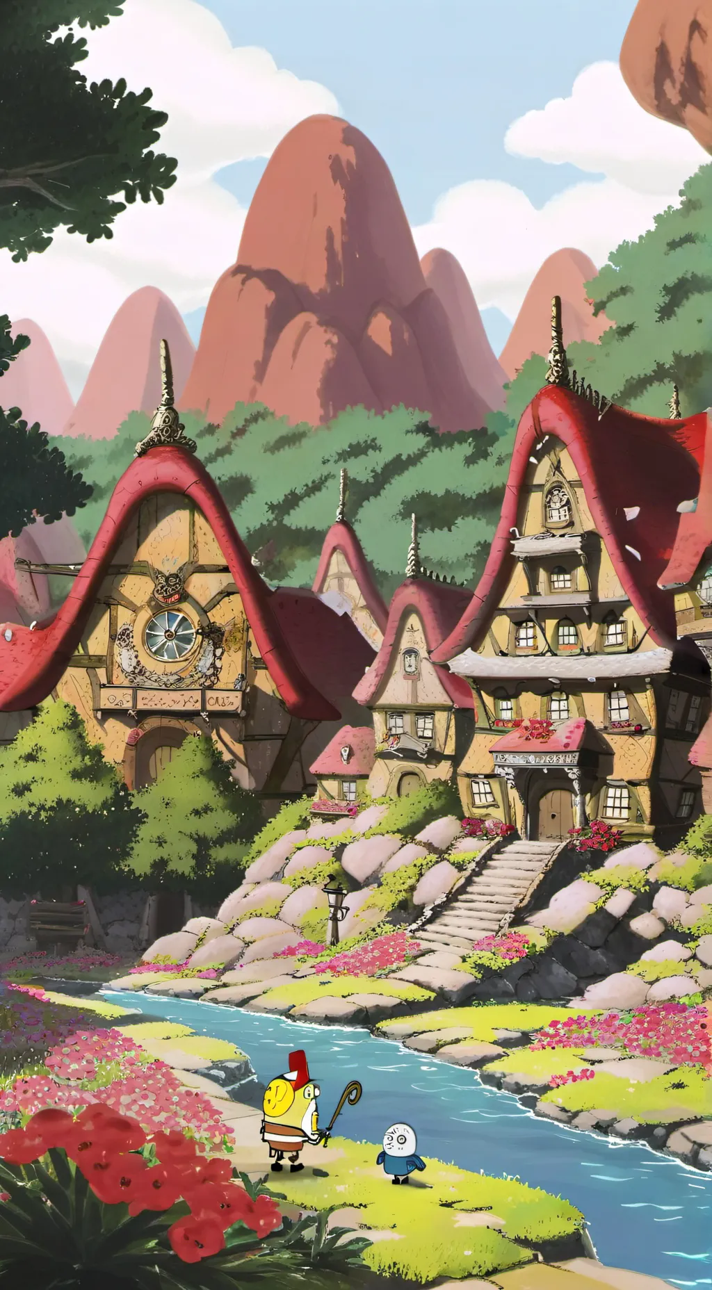 ai character: spongebob's grief background