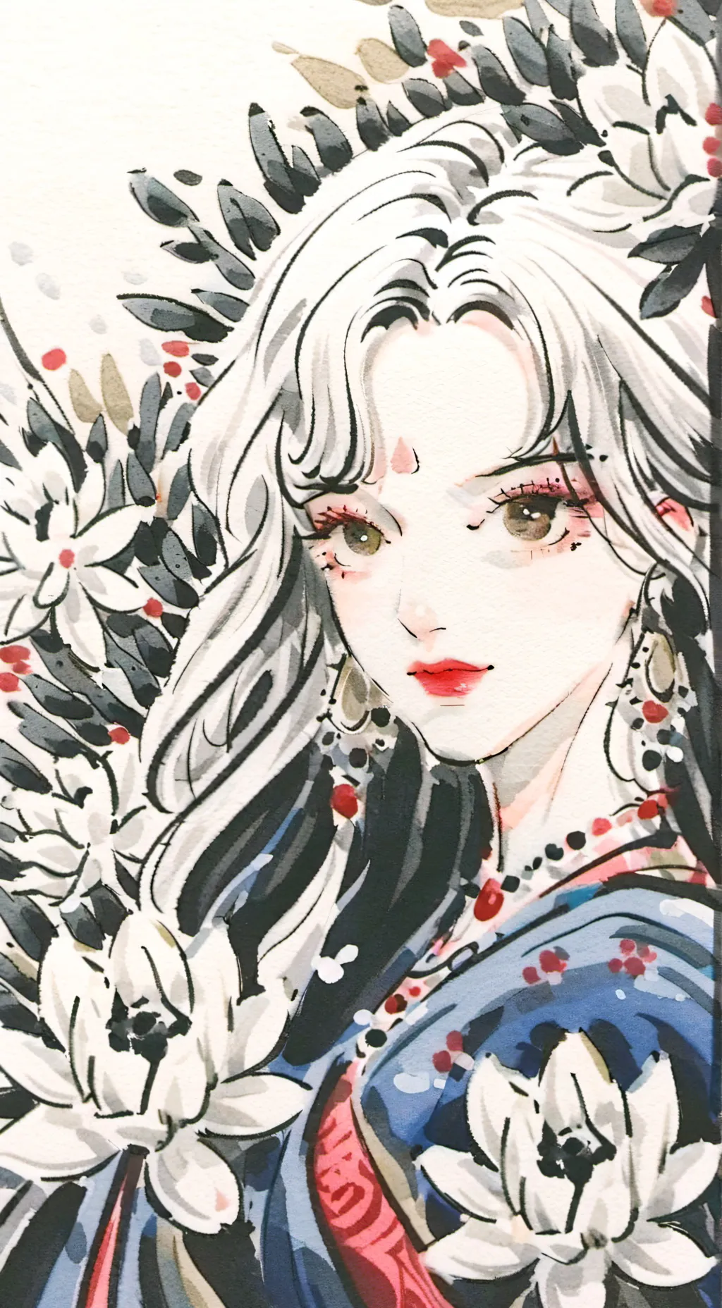 ai character: HH Christmas  background