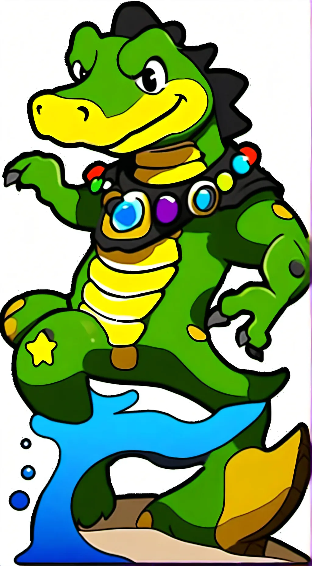 ai character: CROCKY ROCKY  background