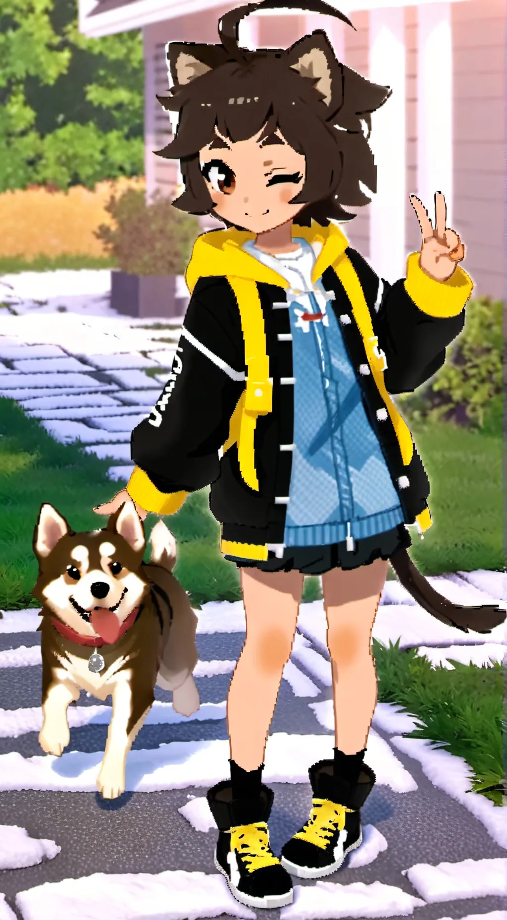 ai character: Luna background