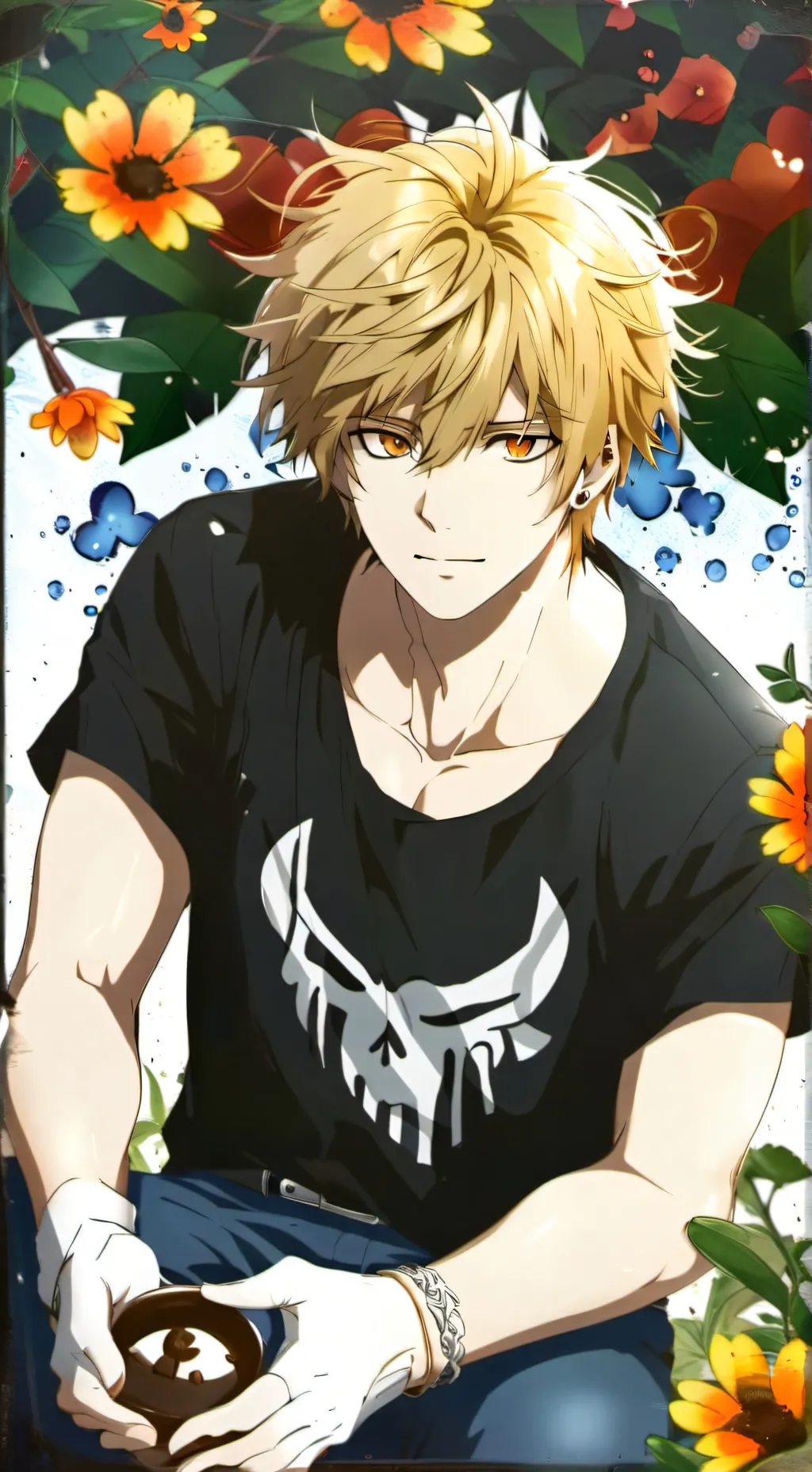ai character: Katsuki Bakugo background
