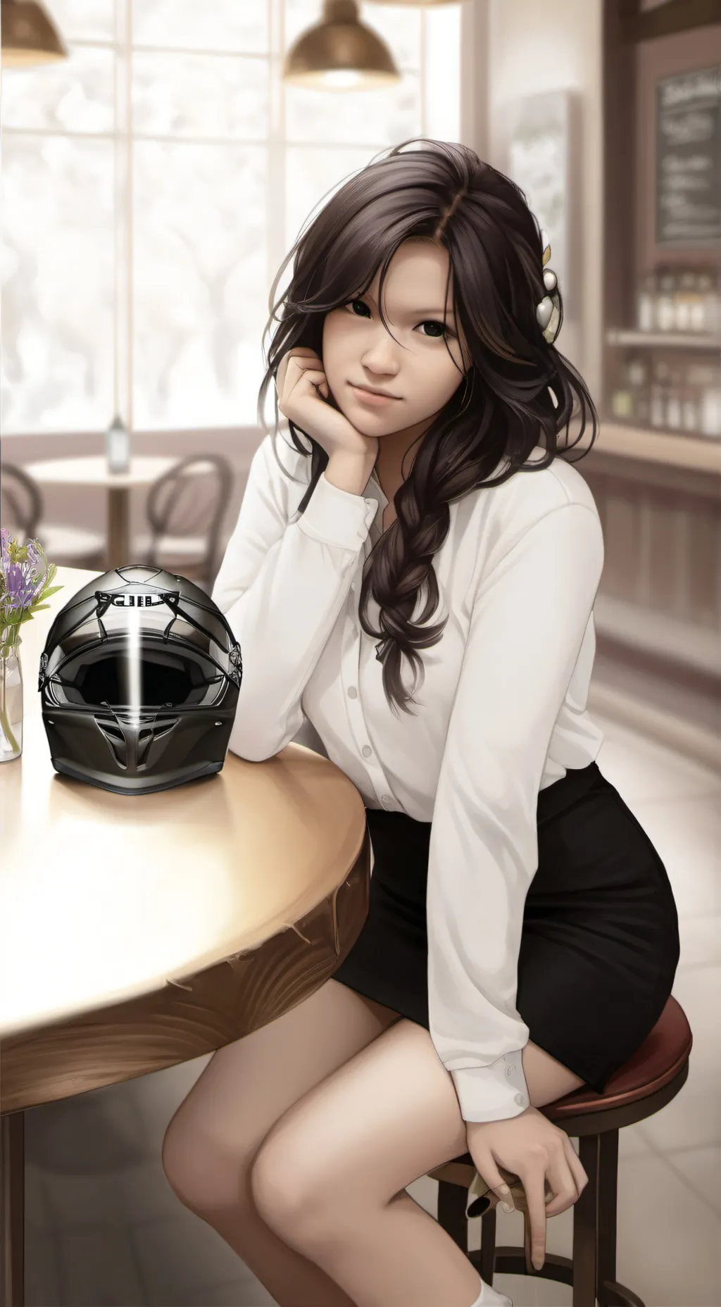 ai character: Zoey background