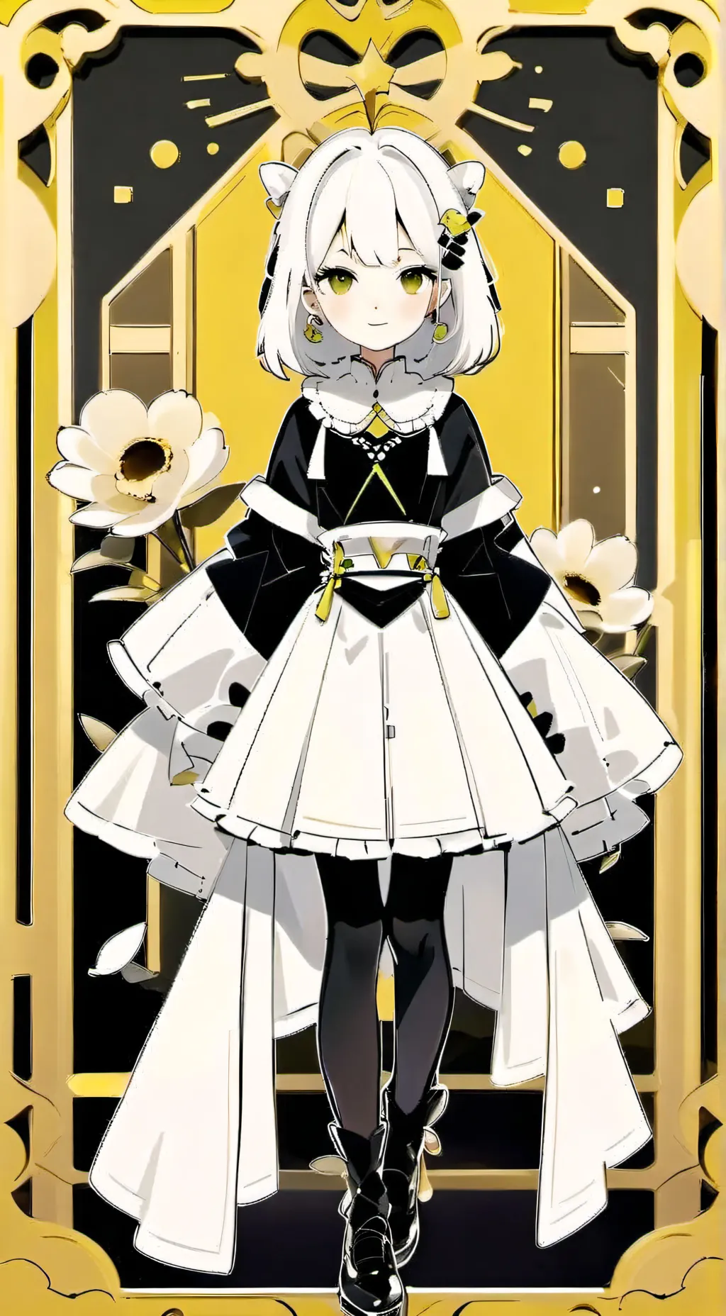 ai character: cat spirit  background