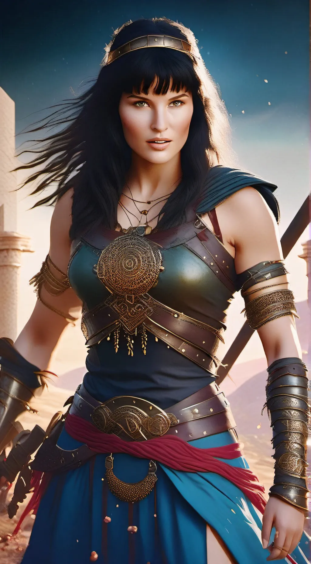 ai character: Xena background