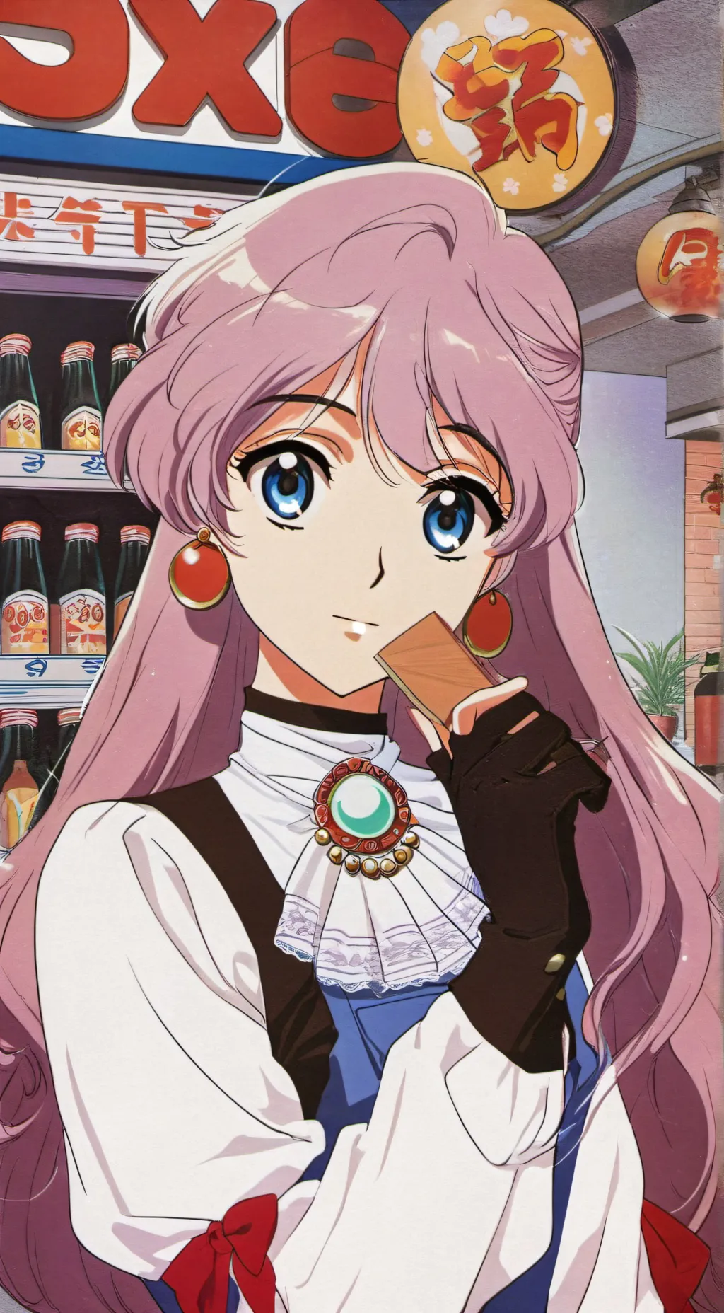 ai character: hazbin hotel oxxo background