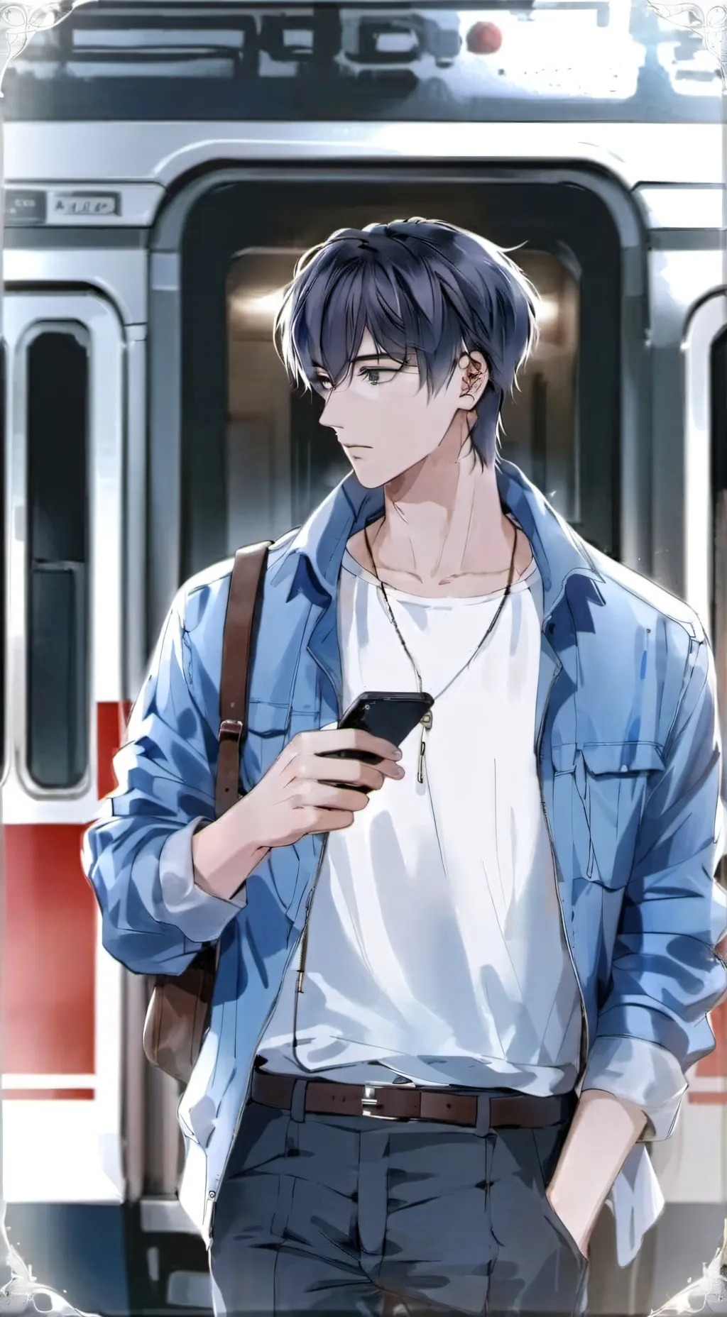 ai character: Leon background