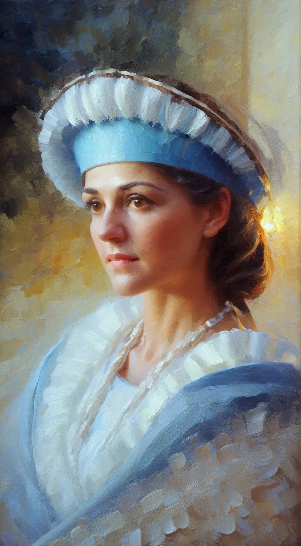 ai character: Karen no mercado  background