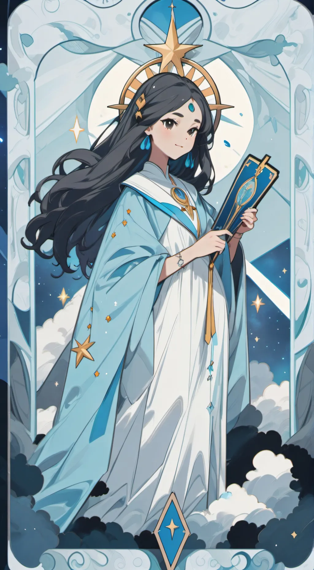 ai character: summer storm  background