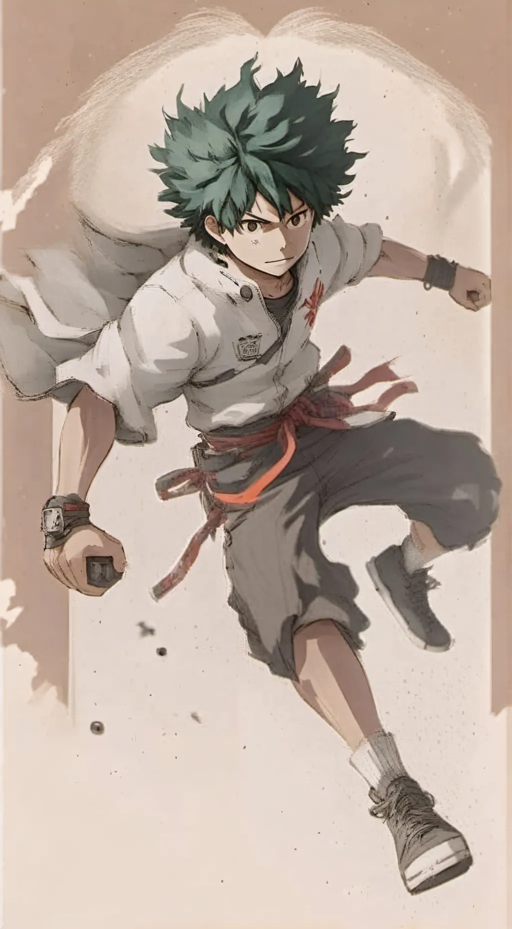 ai character: MHA bananas meme background