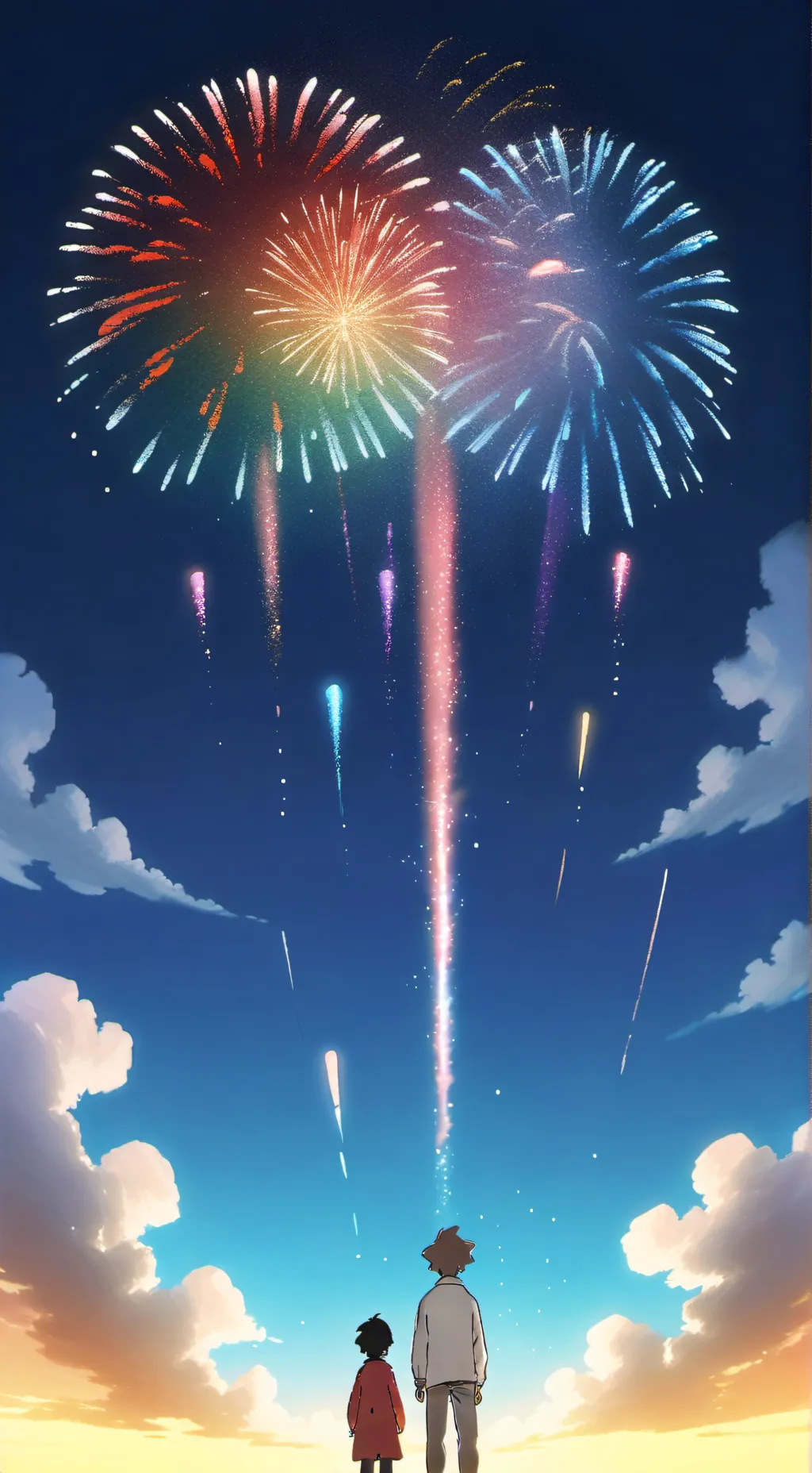 ai character: •|🎆HH~NEW YEAR🎆|• background