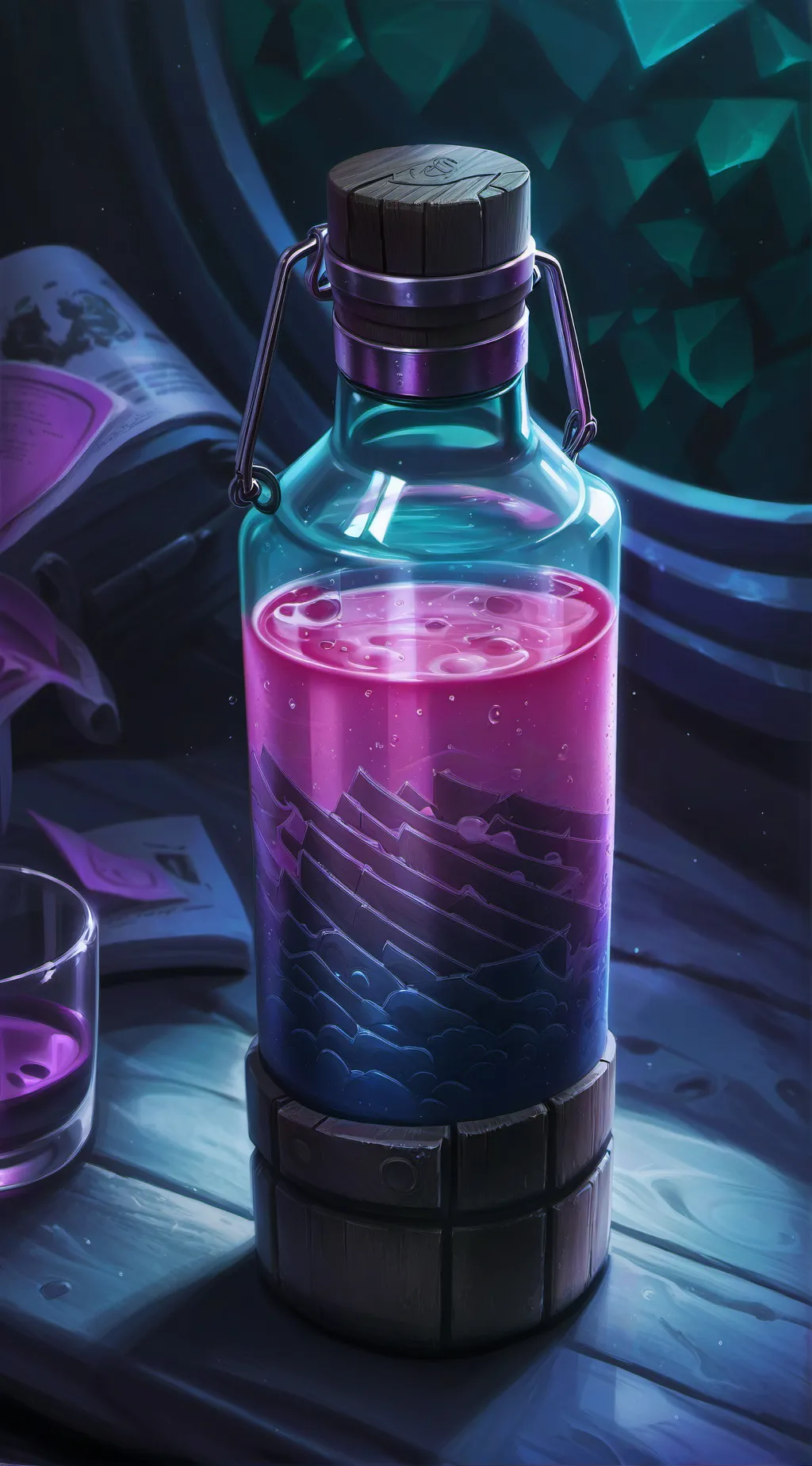 ai character: DW love potion background