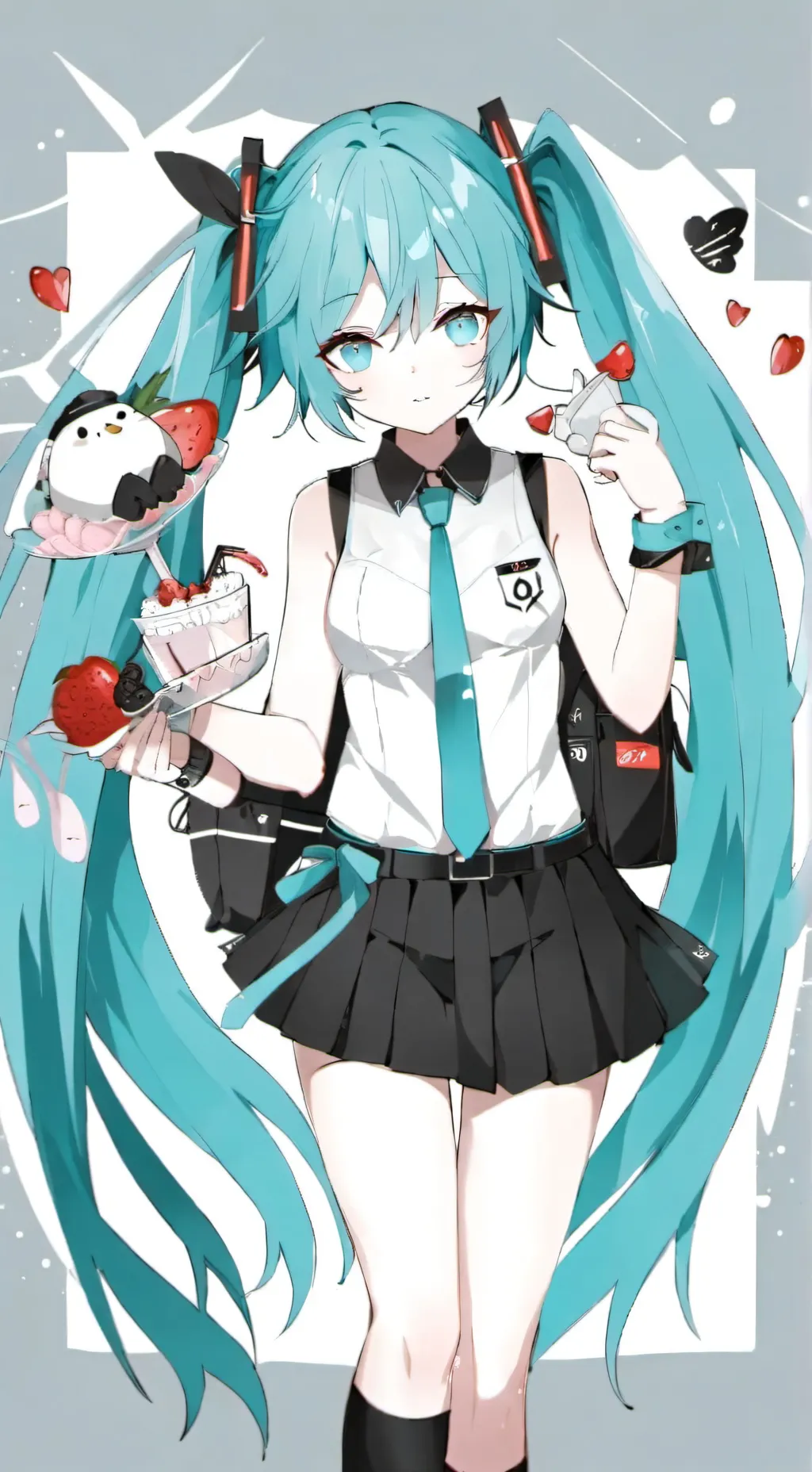 ai character: 🎤 ✨ Miku ✨🎤 background