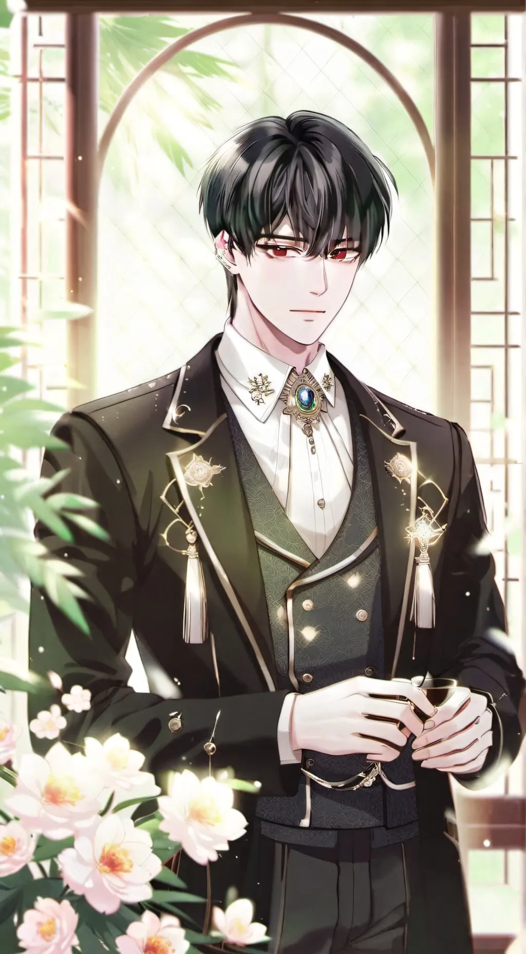 ai character: Take my heart out. background