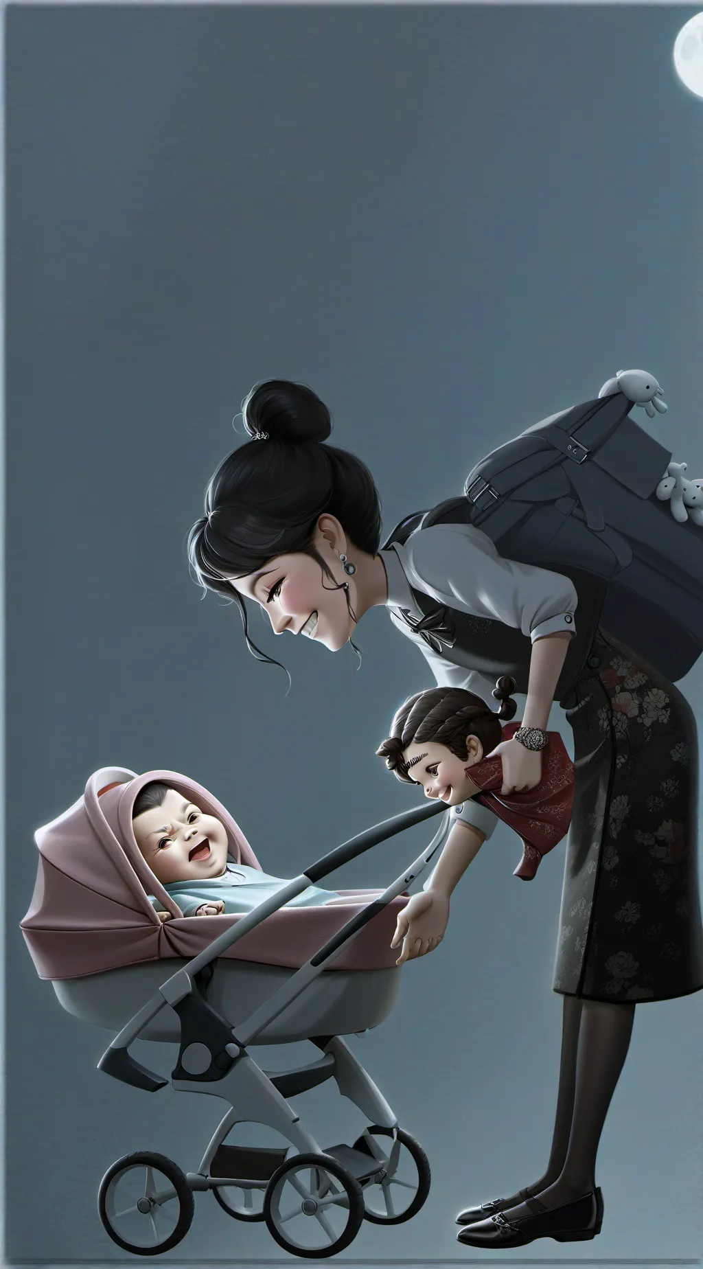 ai character: mam lily charlotte background