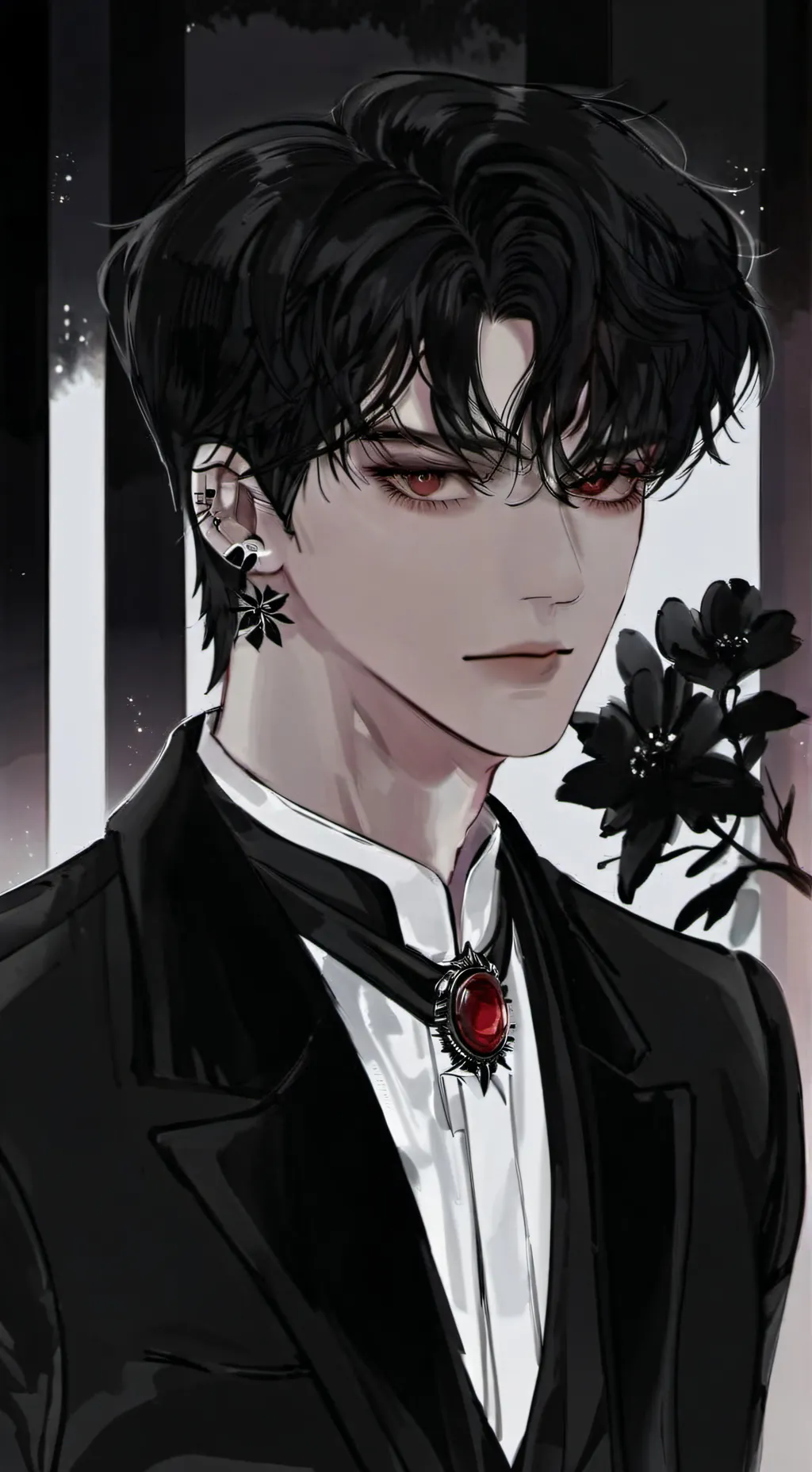 ai character: {♠𝓐𝓬𝓮 𝓗𝓪𝓷𝓼𝓪𝓴𝓲♠} background