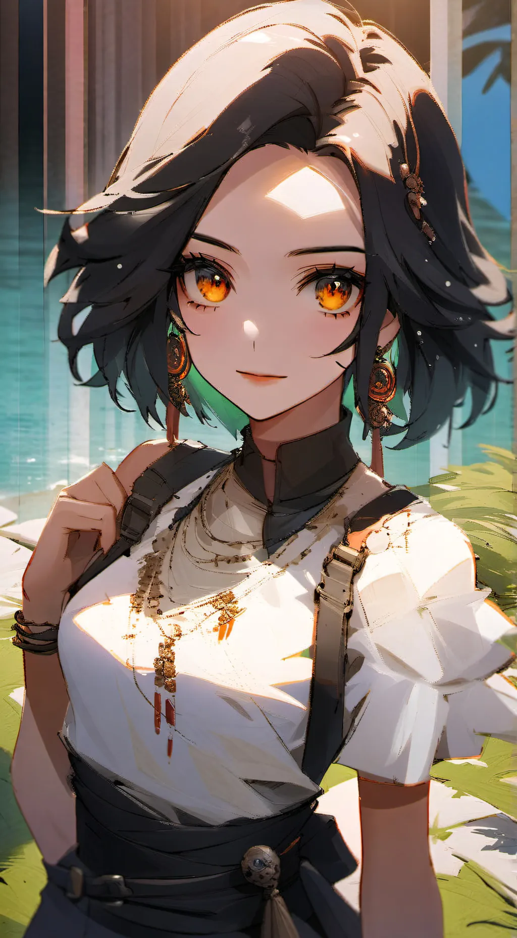 ai character: Lucia  background